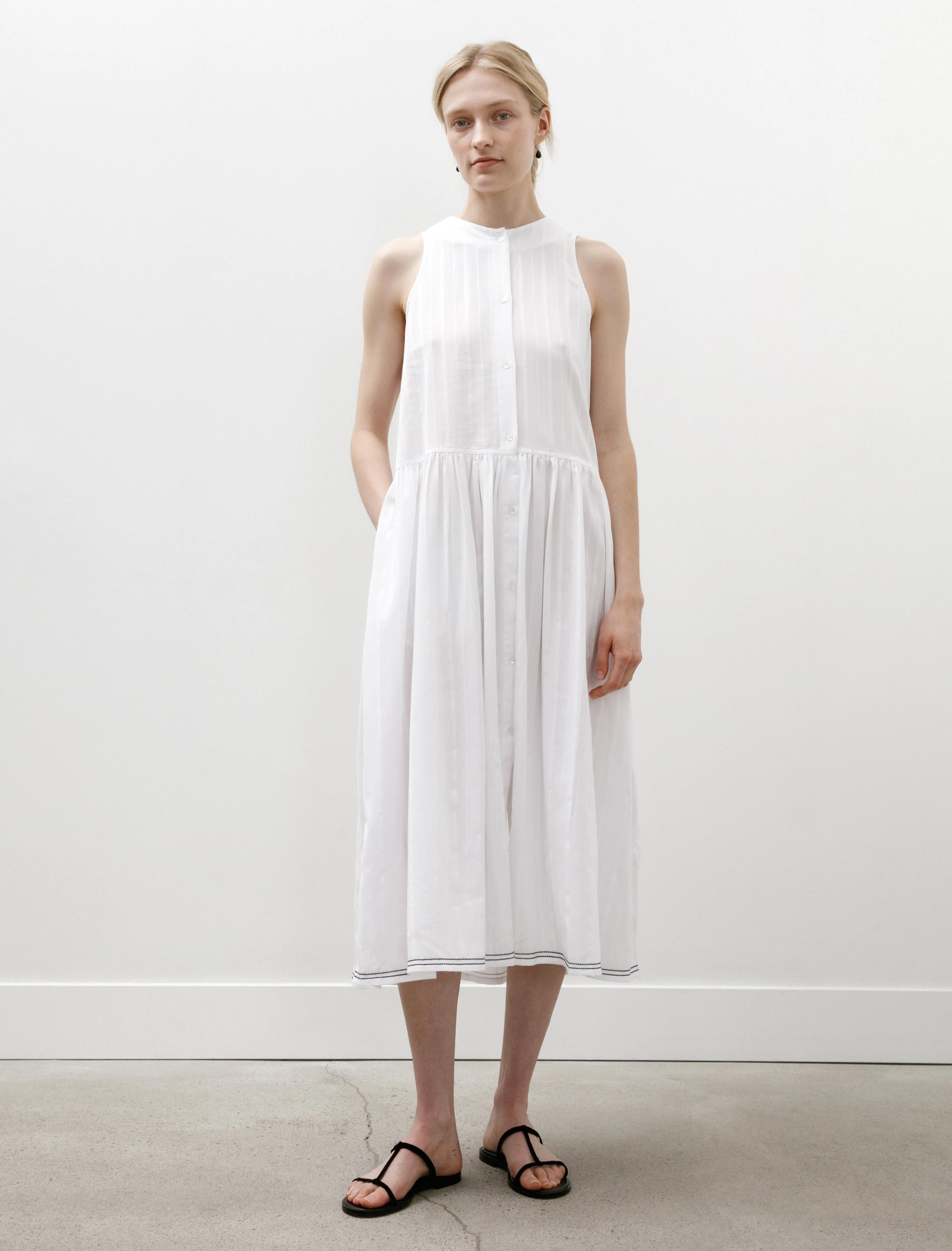 Anouk Dress White Cotton sold by SHOP NEIGHBOR