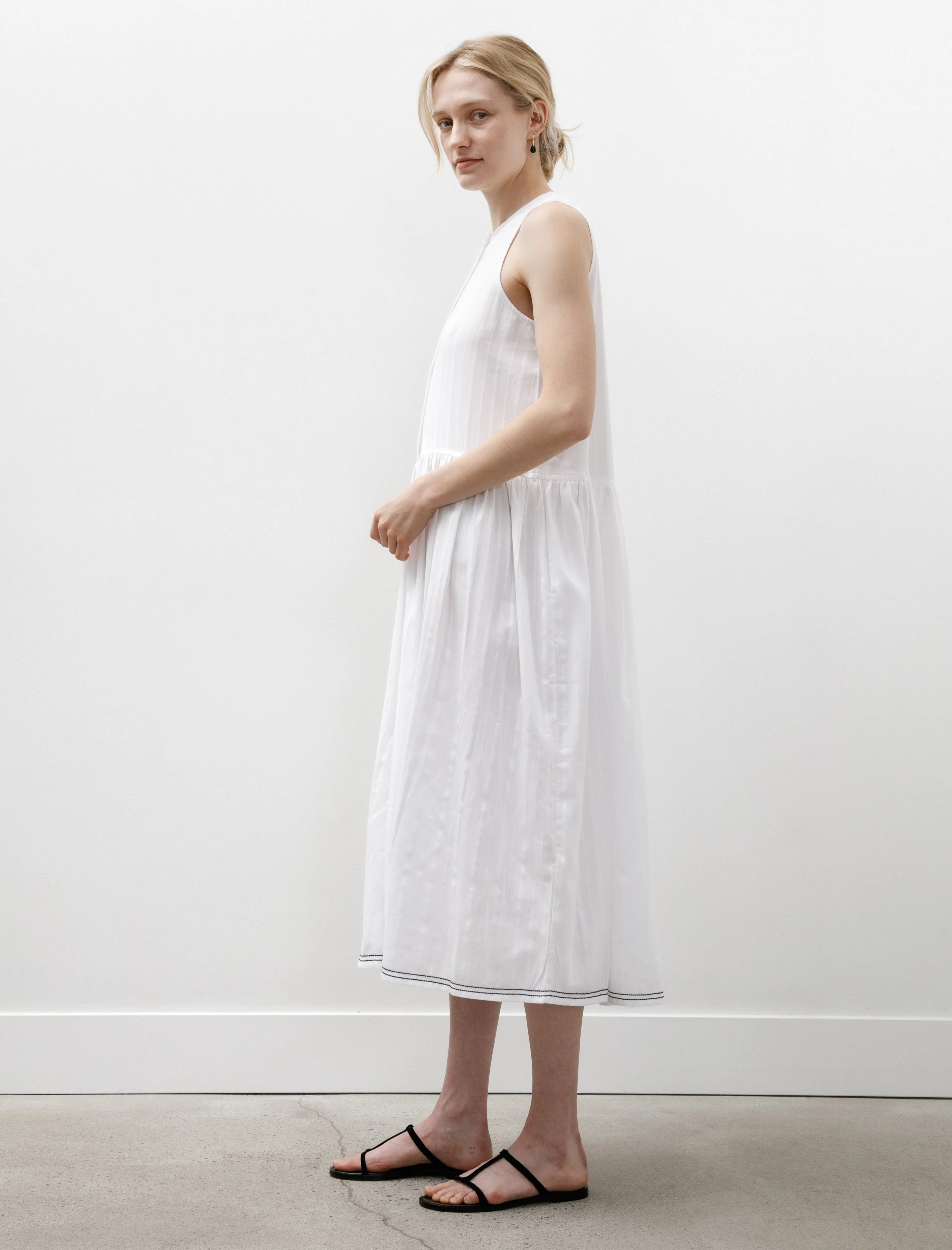 Anouk Dress White Cotton sold by SHOP NEIGHBOR product image thumbnail 3
