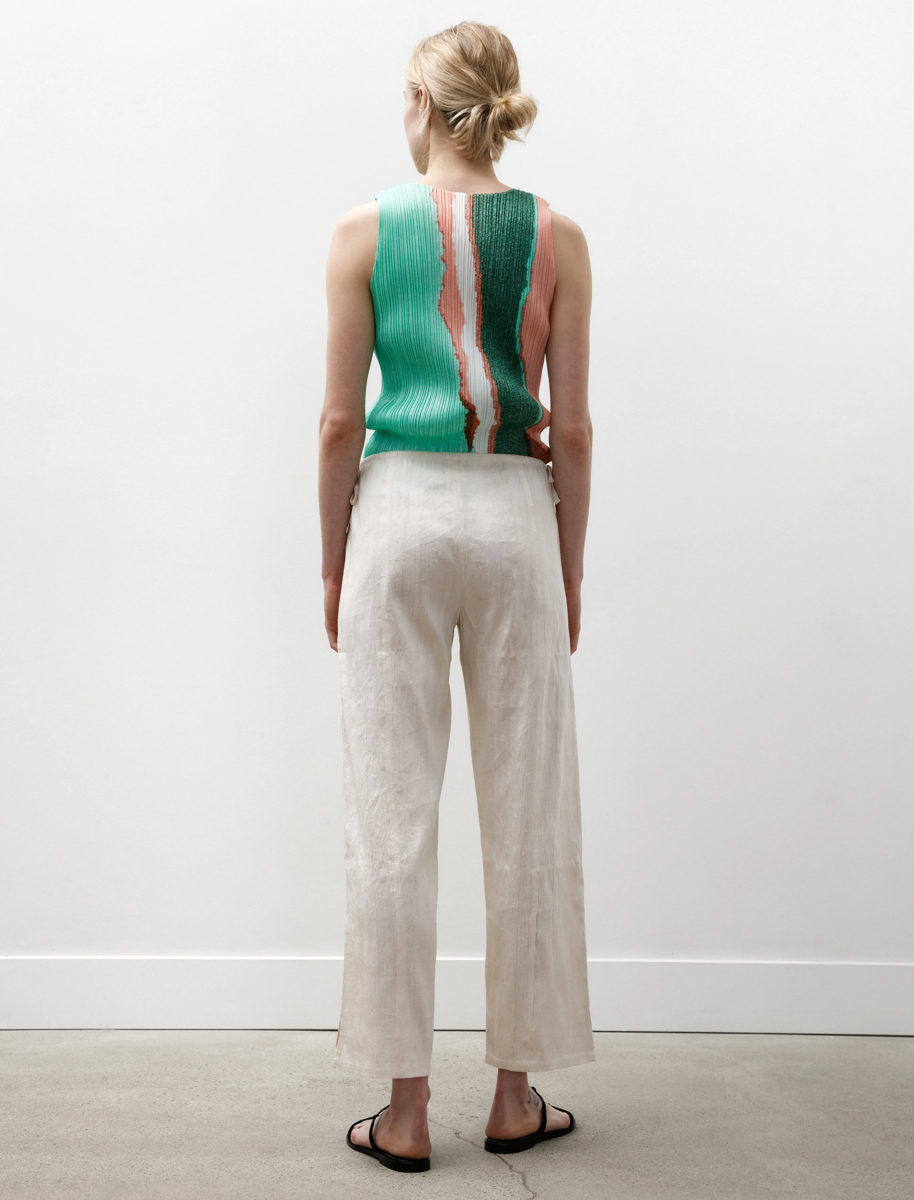 Raw Silk Adjustable Pants Off White sold by SHOP NEIGHBOR product image thumbnail 5