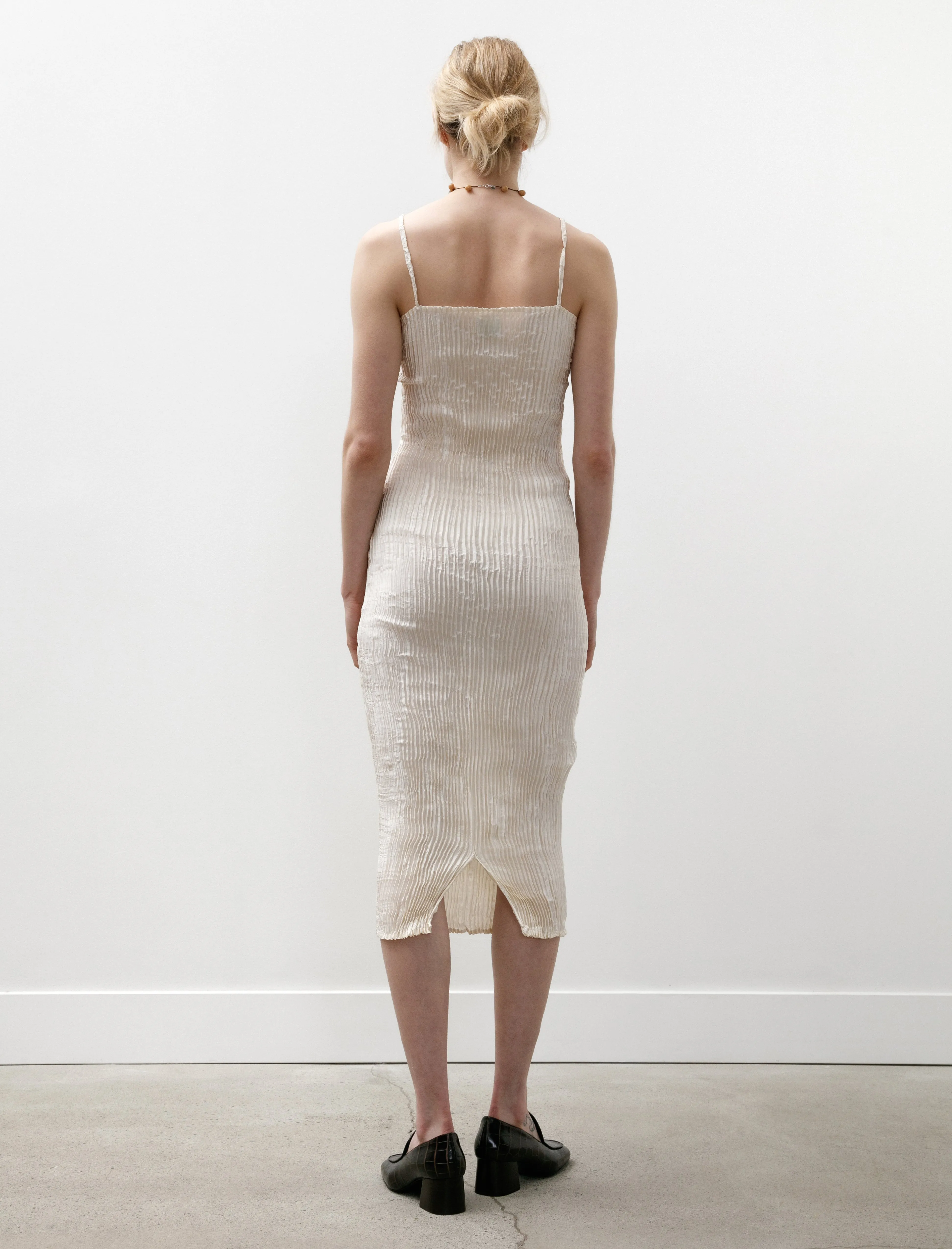 Plissé Silk Tube Long Dress Off White sold by SHOP NEIGHBOR product image thumbnail 4