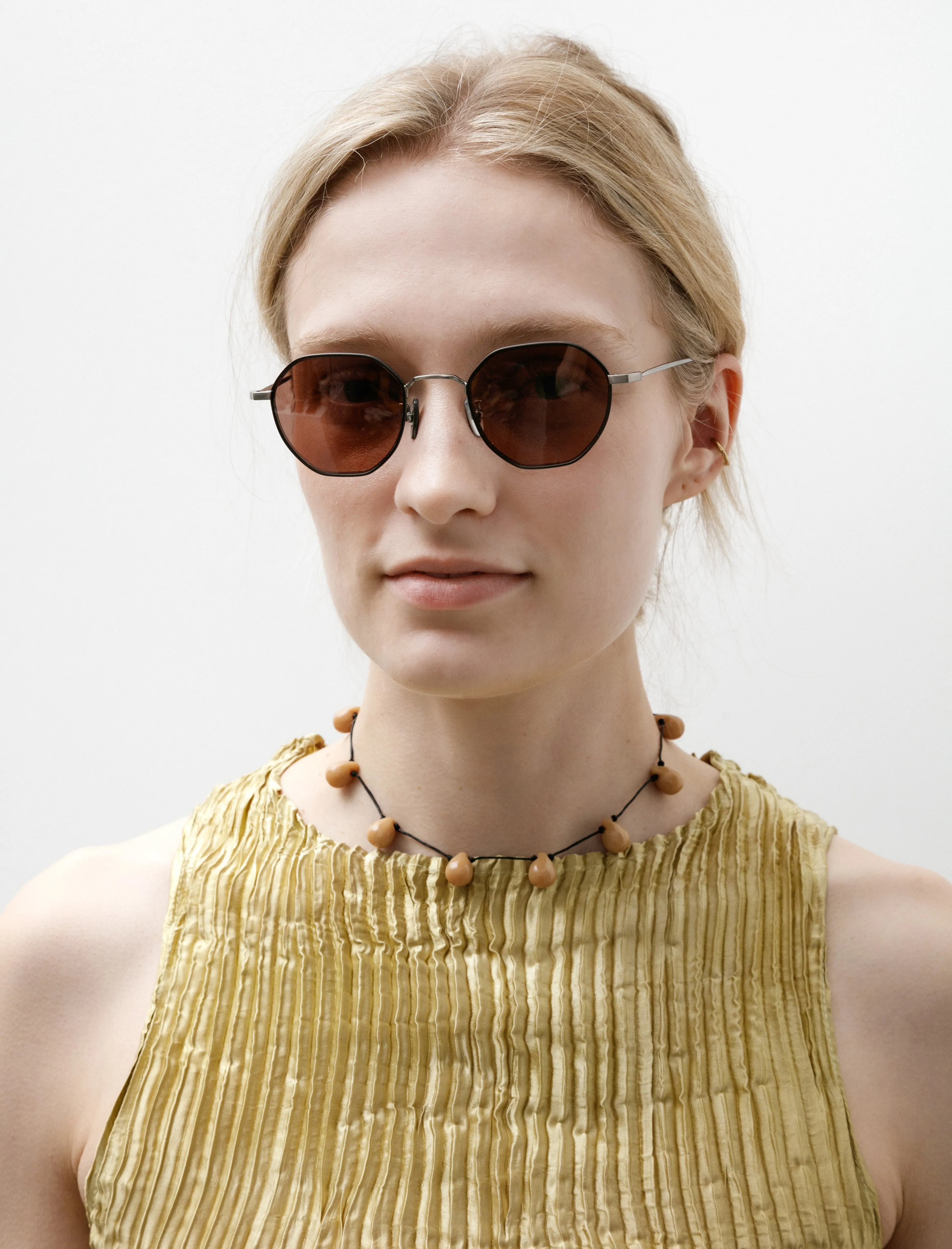 Colwin Sunglasses Black Silver/Dark Brown sold by SHOP NEIGHBOR