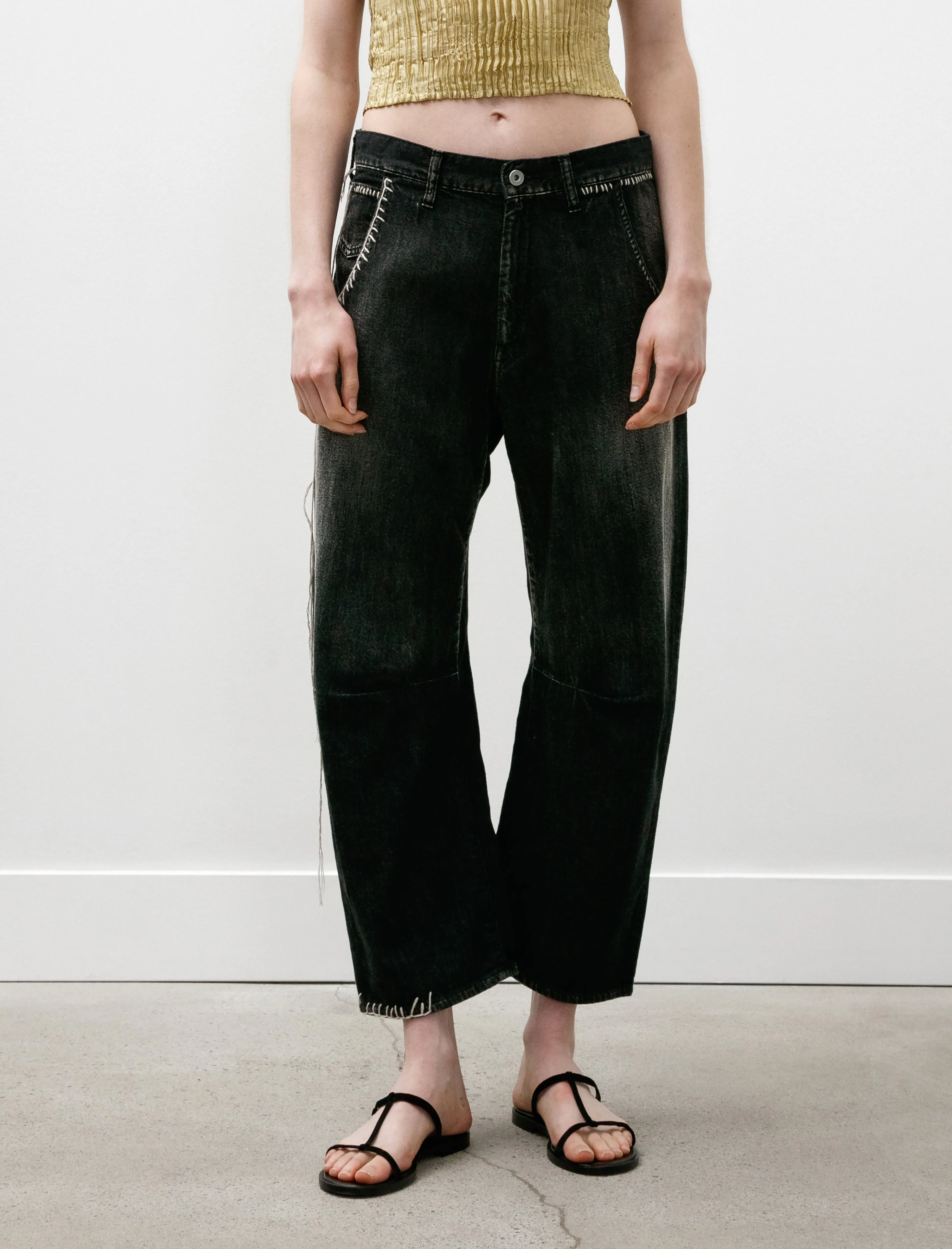 Wide Leg Gusset Jeans Black sold by SHOP NEIGHBOR product image thumbnail 2