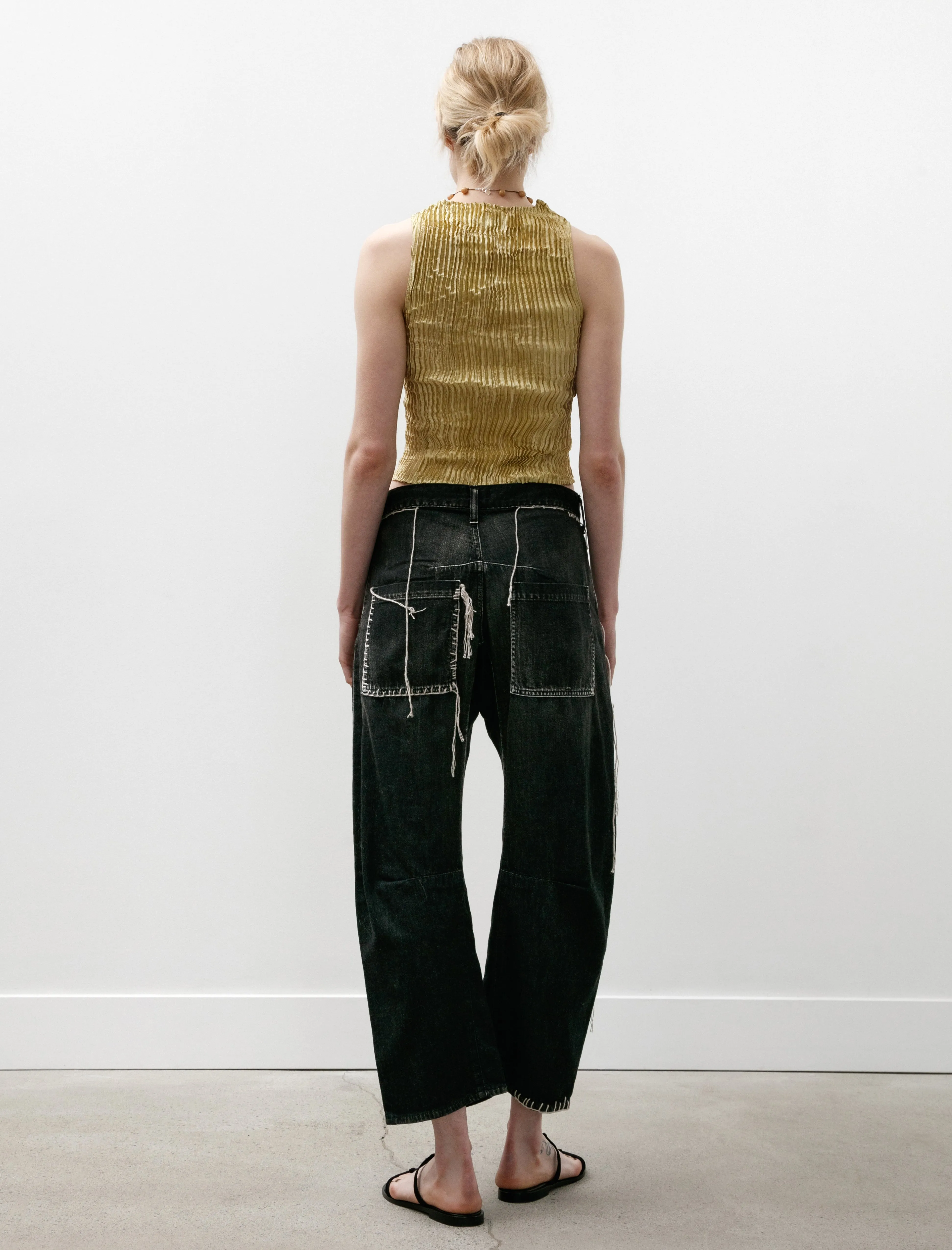 Wide Leg Gusset Jeans Black sold by SHOP NEIGHBOR product image thumbnail 5