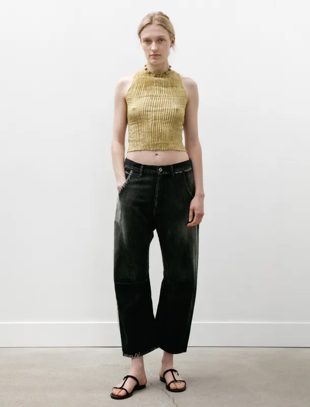 Wide Leg Gusset Jeans Black sold by SHOP NEIGHBOR