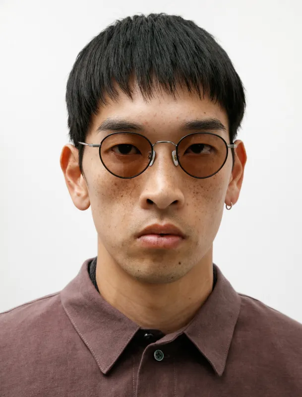 Gunton Sunglasses Black Silver/Light Brown sold by SHOP NEIGHBOR