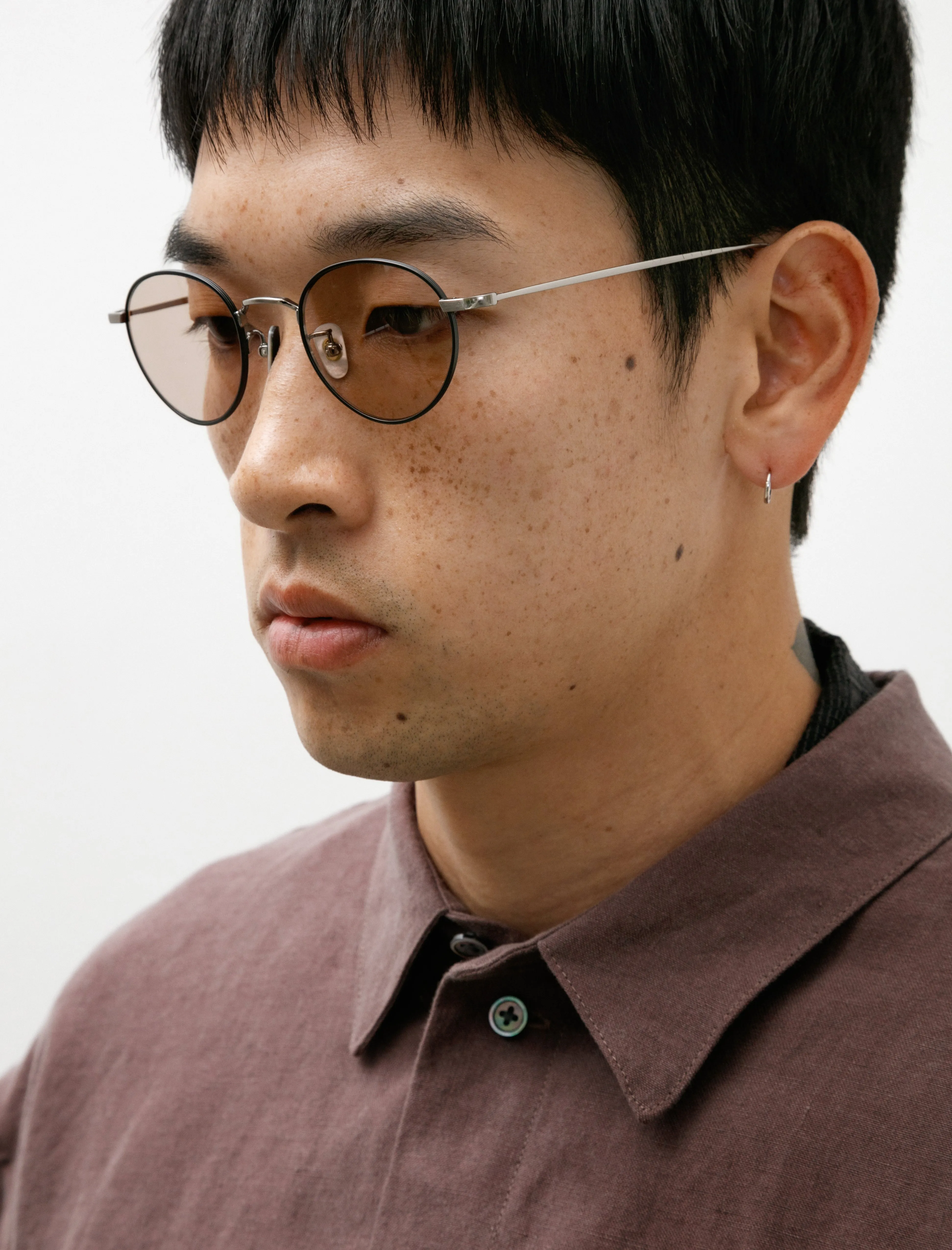 Gunton Sunglasses Black Silver/Light Brown sold by SHOP NEIGHBOR product image thumbnail 3