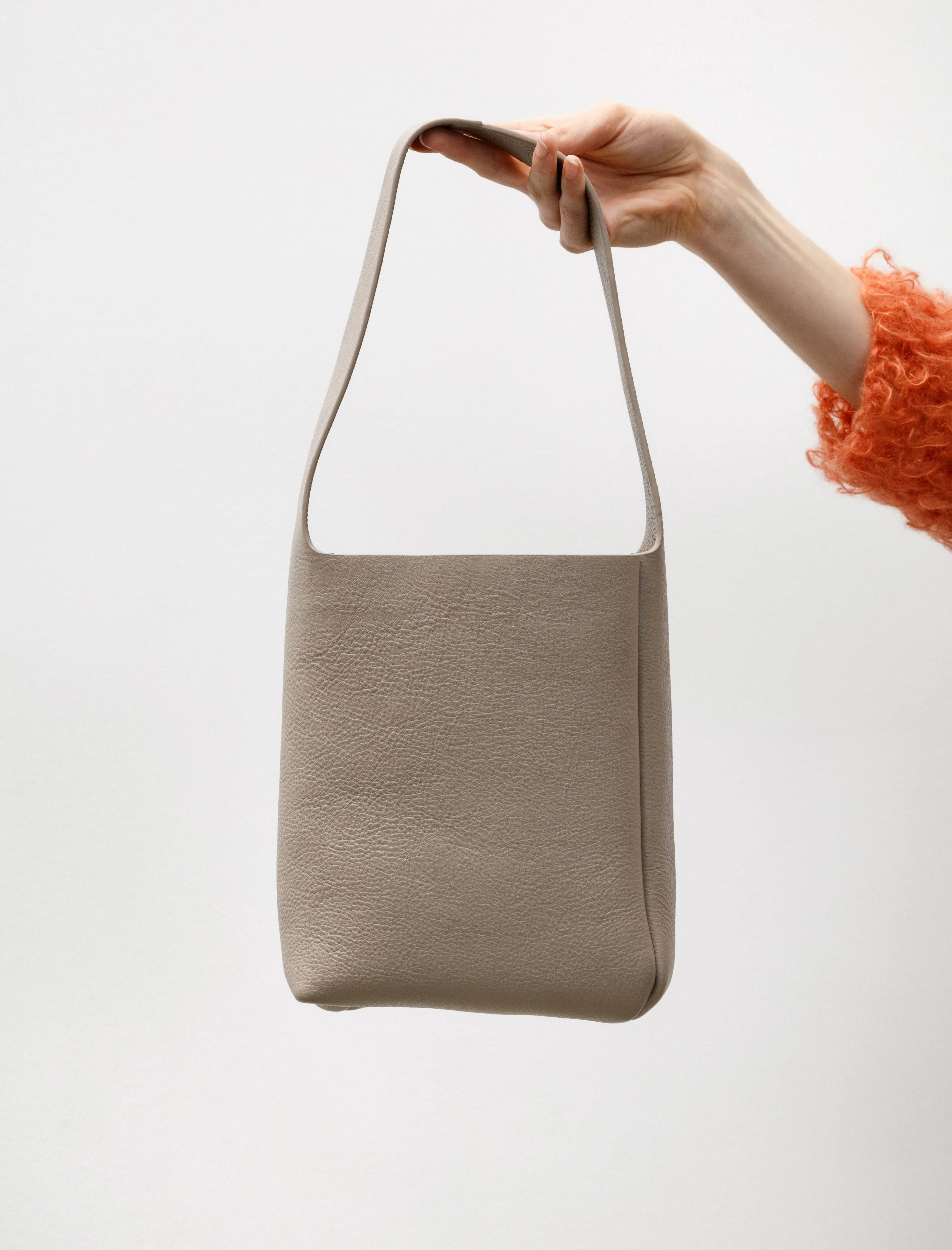 Shoulder Bag XS Leather Grey Beige sold by SHOP NEIGHBOR