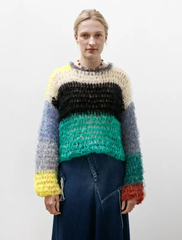 Wide Arm Pullover White/Black/Teal sold by SHOP NEIGHBOR