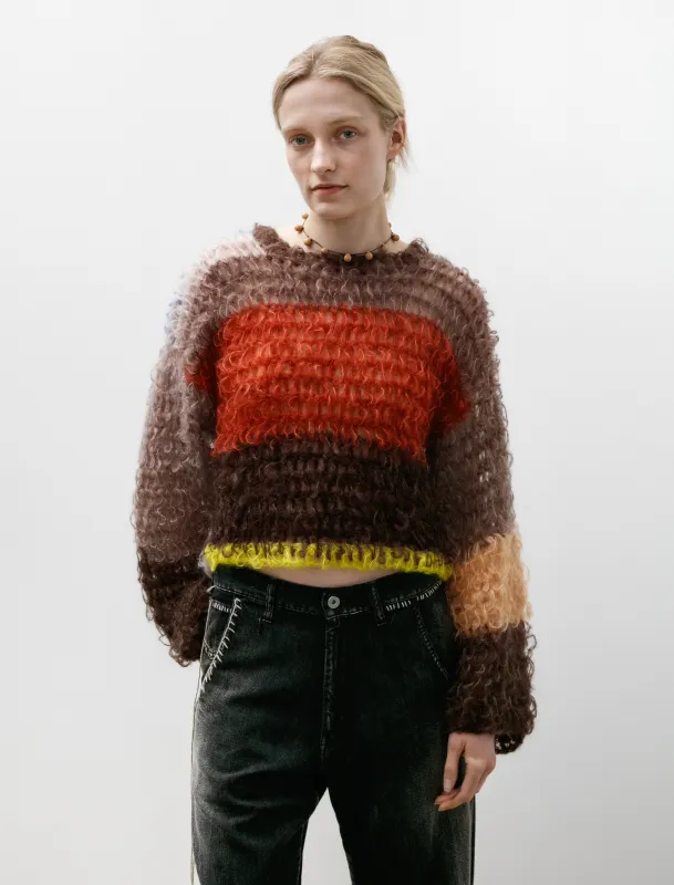 Wide Arm Pullover Brown/Red/Yellow sold by SHOP NEIGHBOR