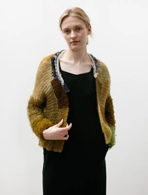 Tulle Cardigan Olives made by SHOP NEIGHBOR