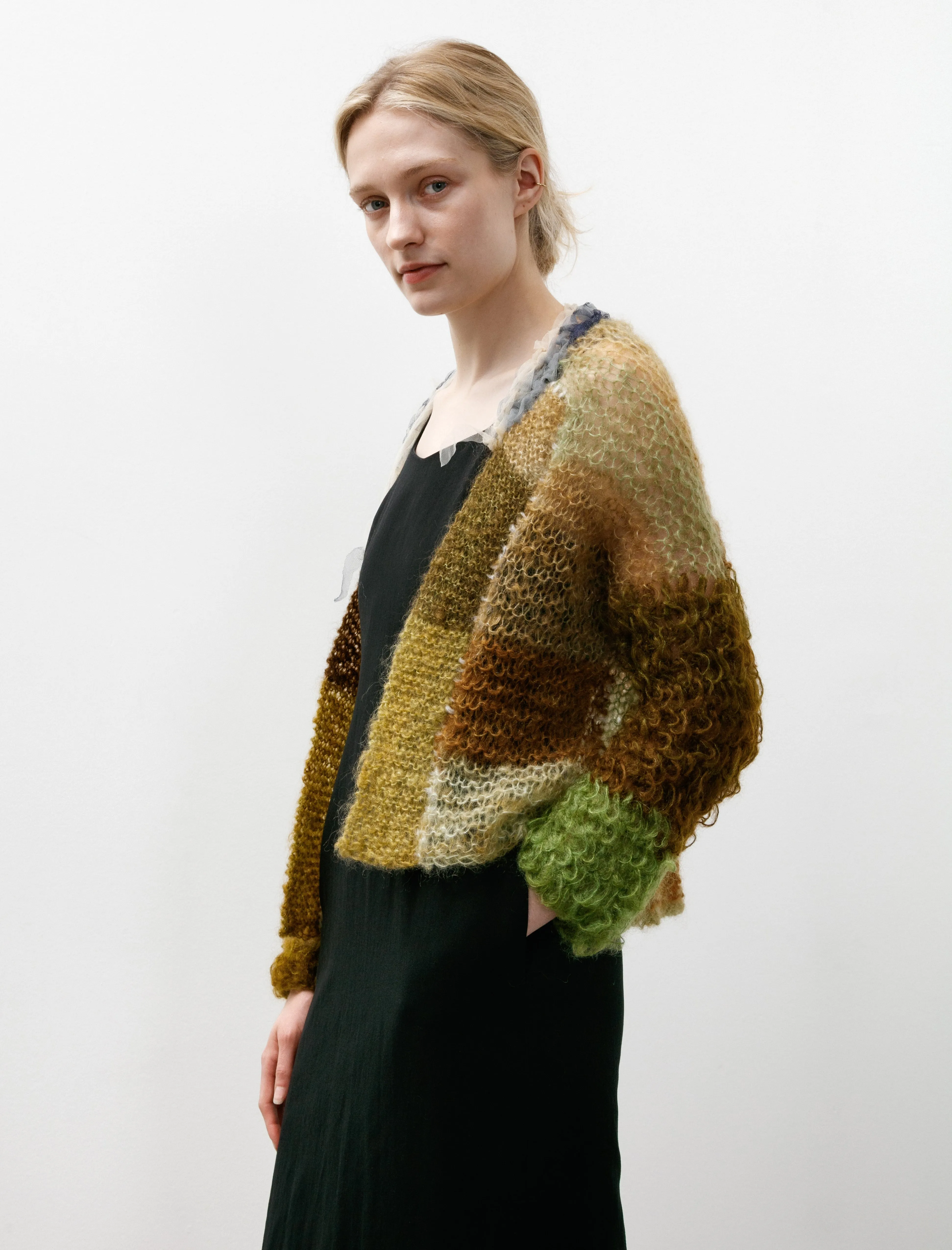 Tulle Cardigan Olives sold by SHOP NEIGHBOR product image thumbnail 3