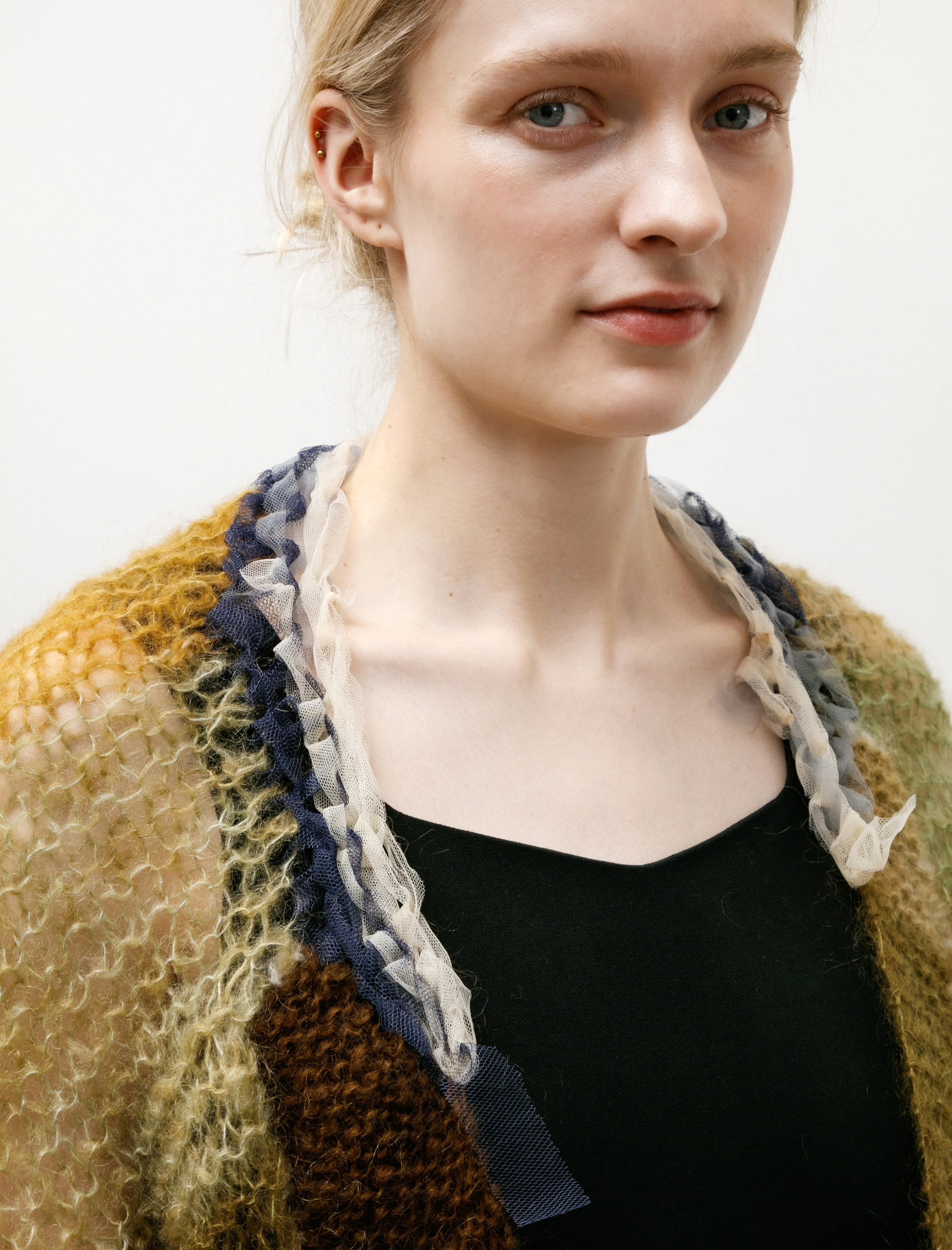 Tulle Cardigan Olives sold by SHOP NEIGHBOR product image thumbnail 2