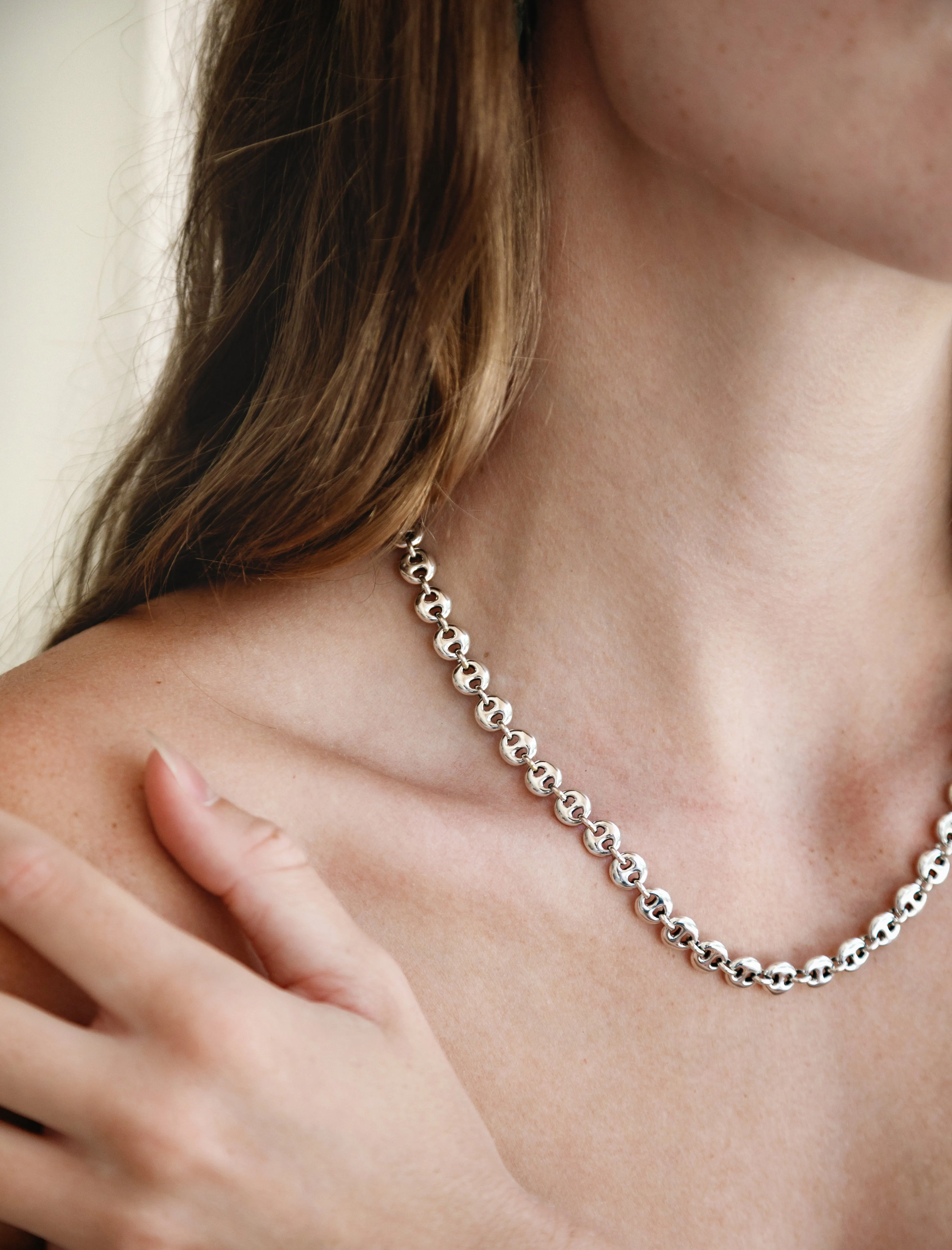 Small Circle Link Necklace sold by SHOP NEIGHBOR product image thumbnail 2