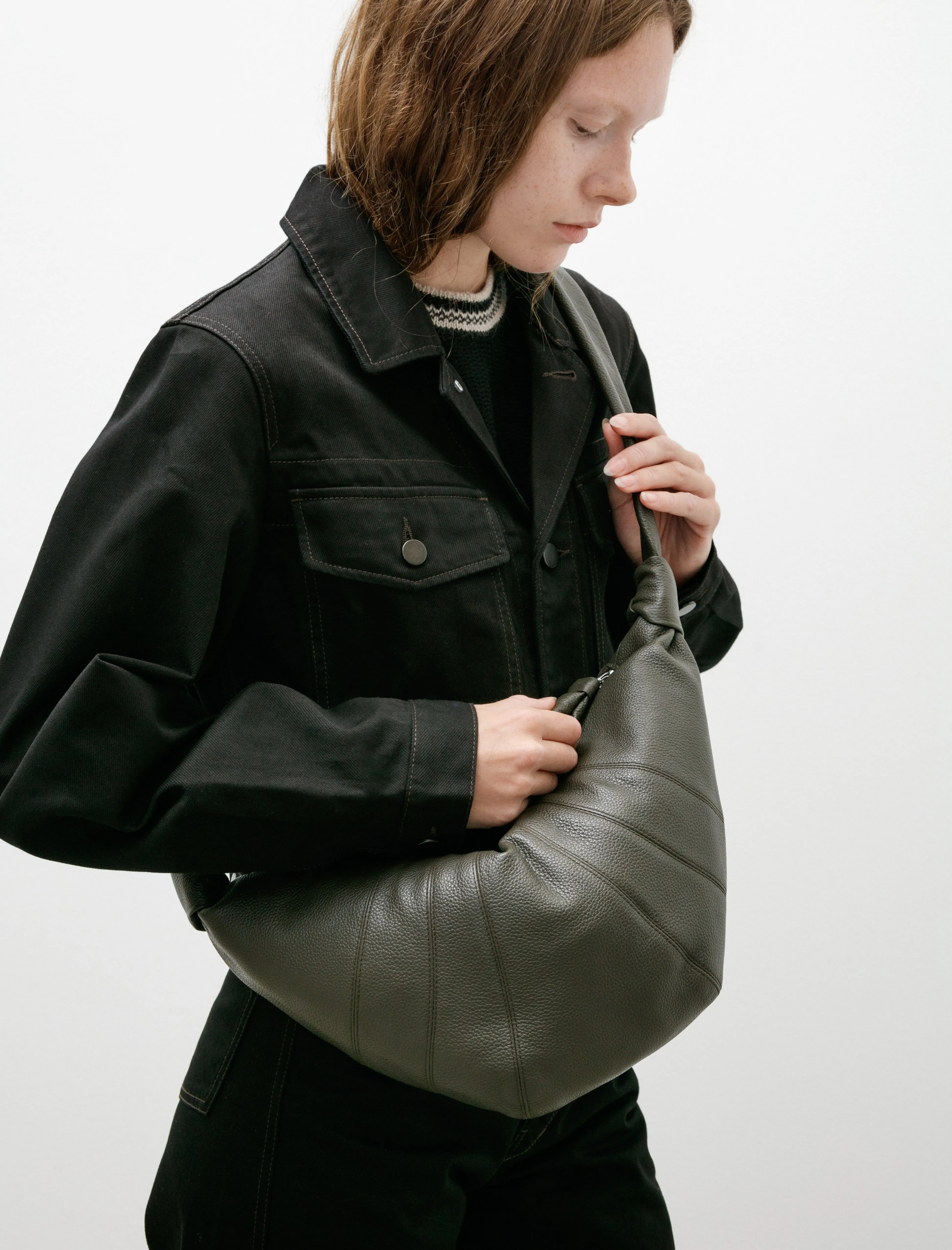 Medium Croissant Bag Leather Marecage sold by SHOP NEIGHBOR product image thumbnail 3