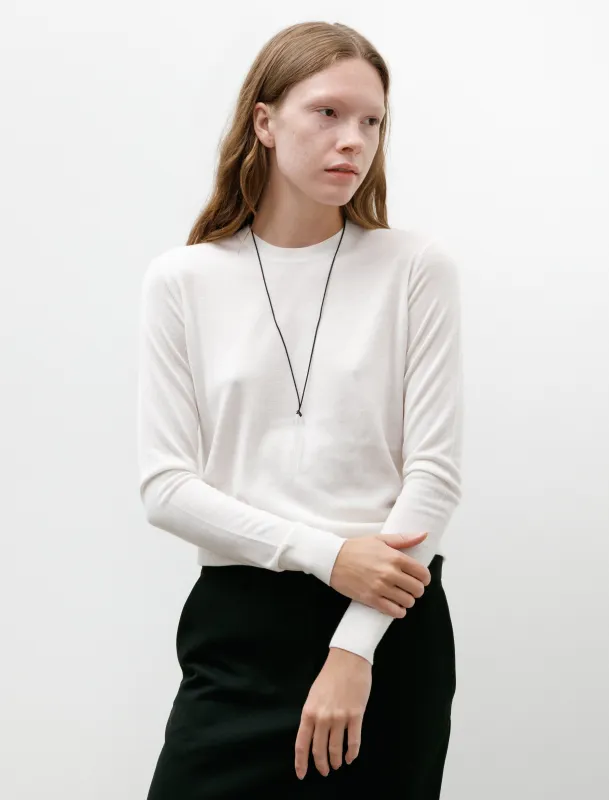 Fine Crew Knit Ecru made by SHOP NEIGHBOR