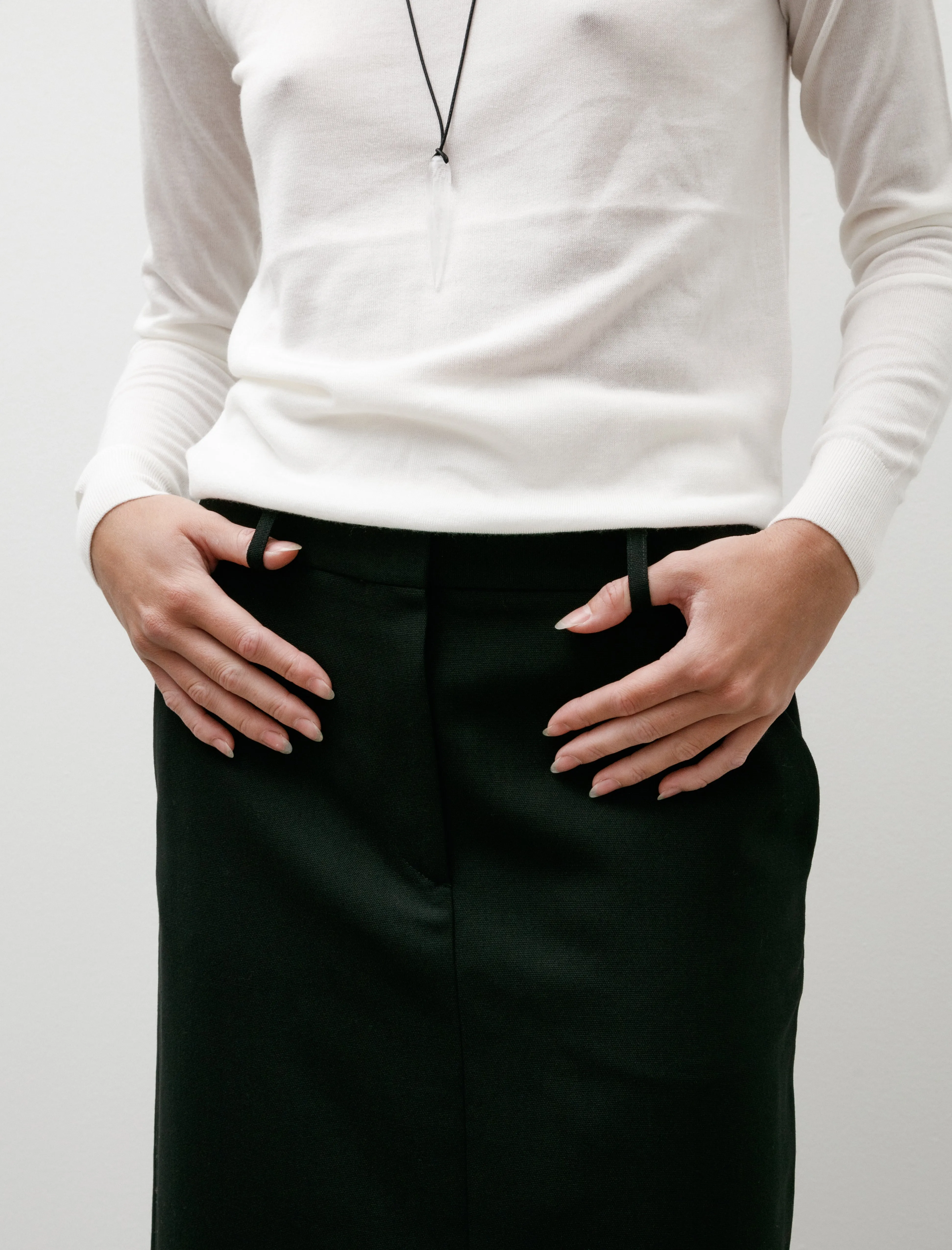 Low Waist Straight Skirt Black sold by SHOP NEIGHBOR product image thumbnail 3