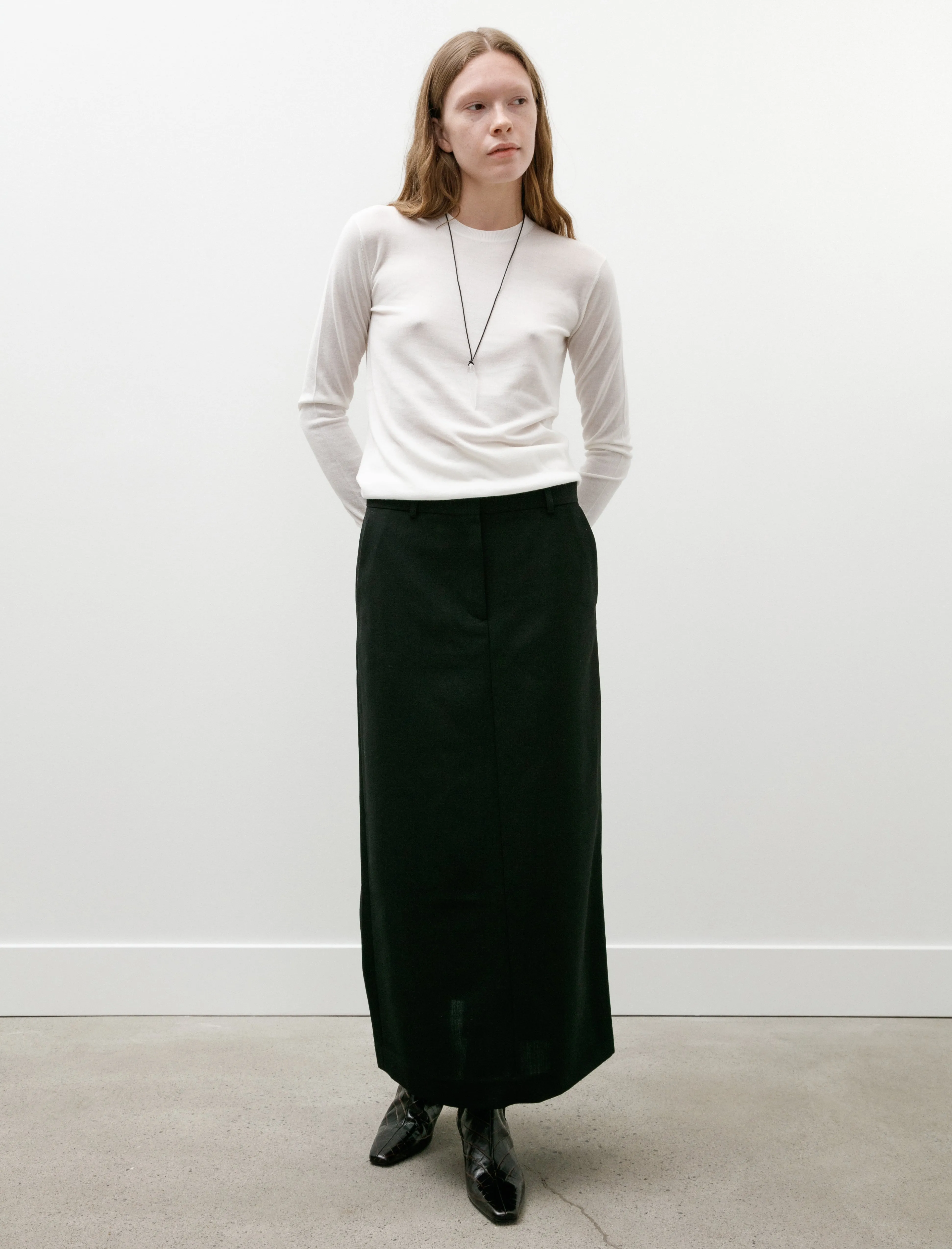 Low Waist Straight Skirt Black sold by SHOP NEIGHBOR