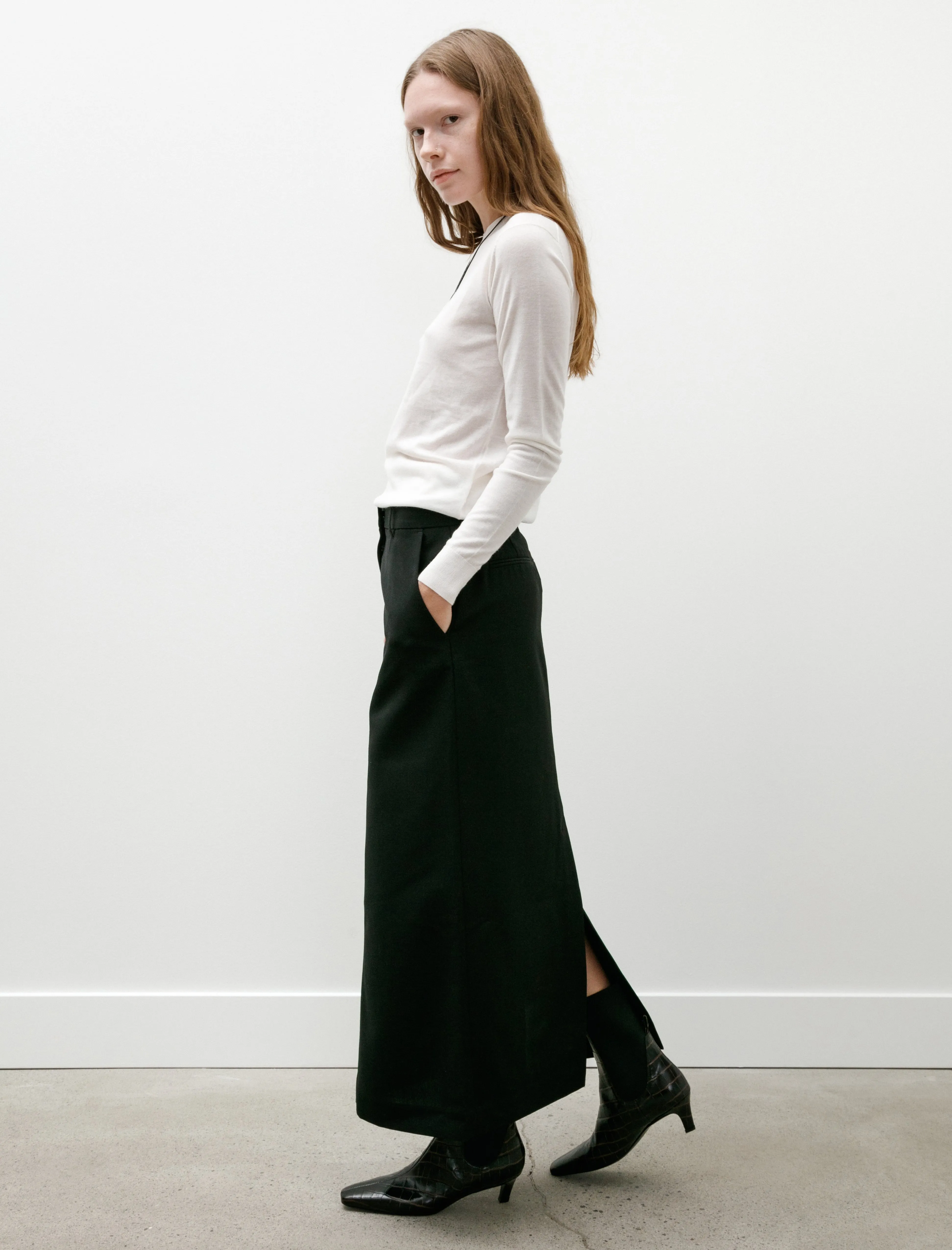 Low Waist Straight Skirt Black sold by SHOP NEIGHBOR product image thumbnail 5