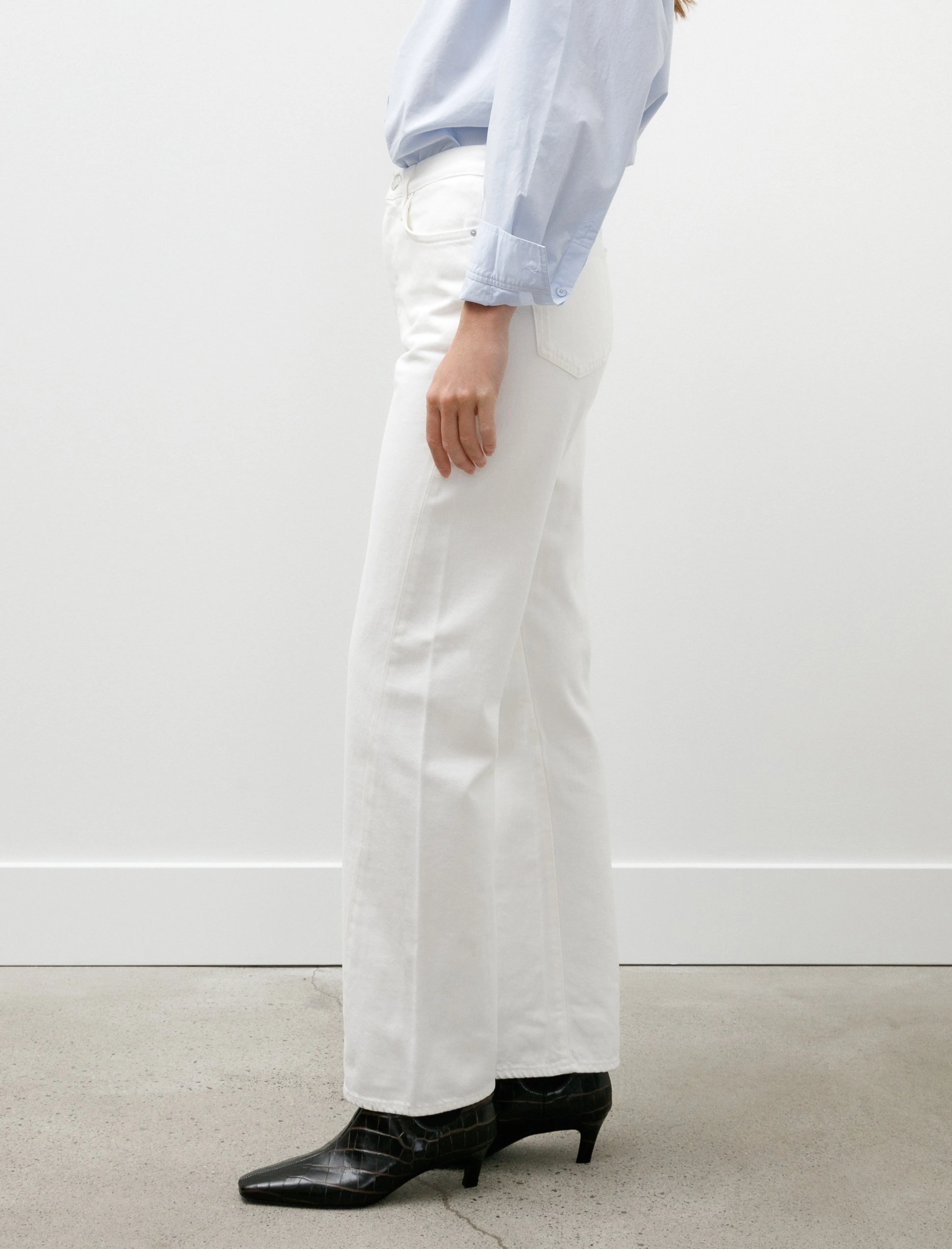 Twisted Seam Denim Full Length Off White sold by SHOP NEIGHBOR product image thumbnail 4
