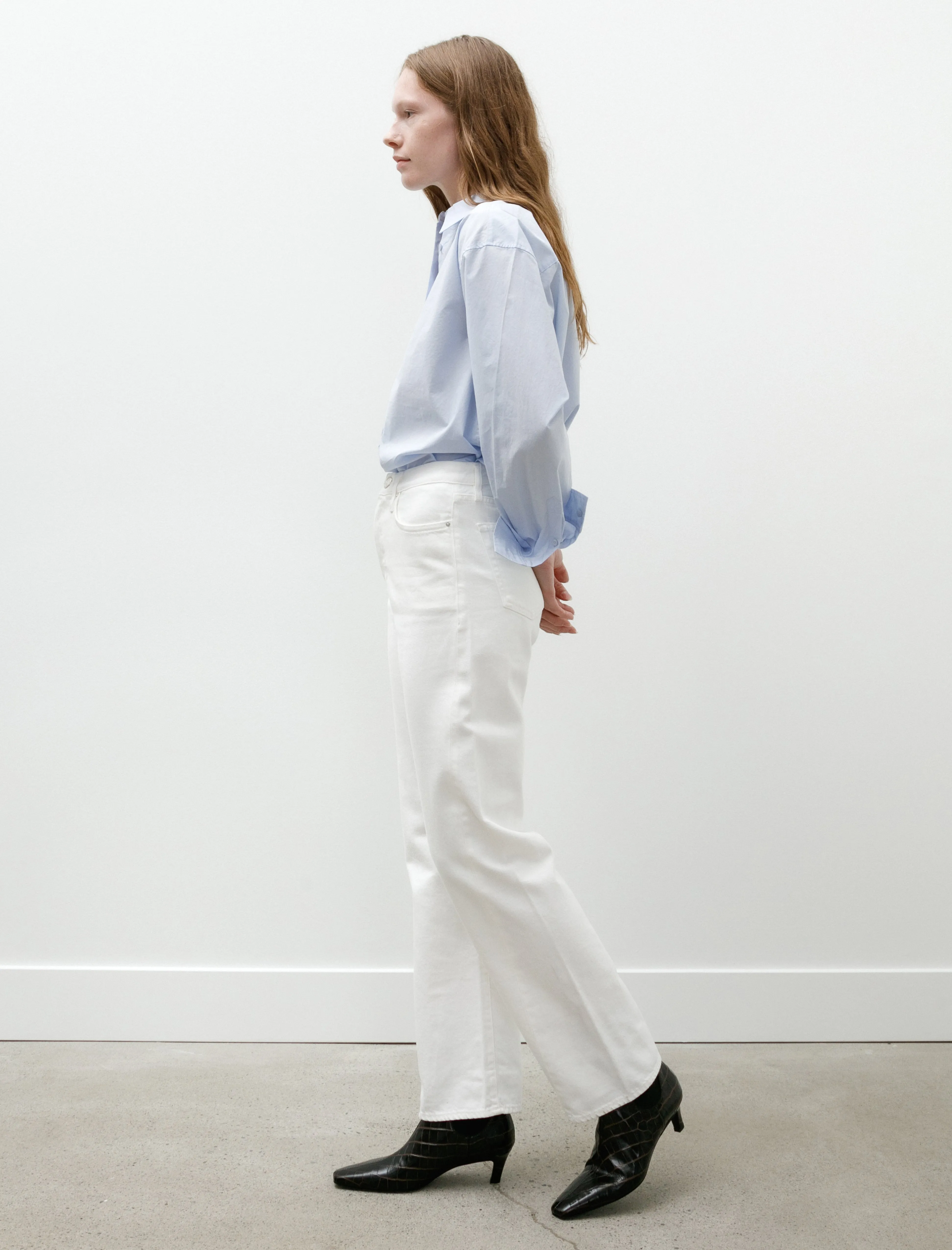 Twisted Seam Denim Full Length Off White sold by SHOP NEIGHBOR product image thumbnail 3