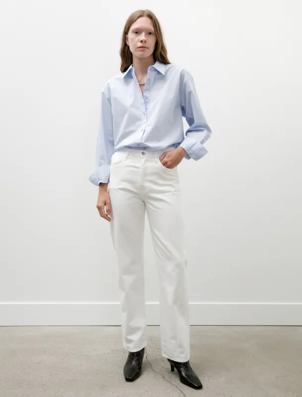Twisted Seam Denim Full Length Off White sold by SHOP NEIGHBOR