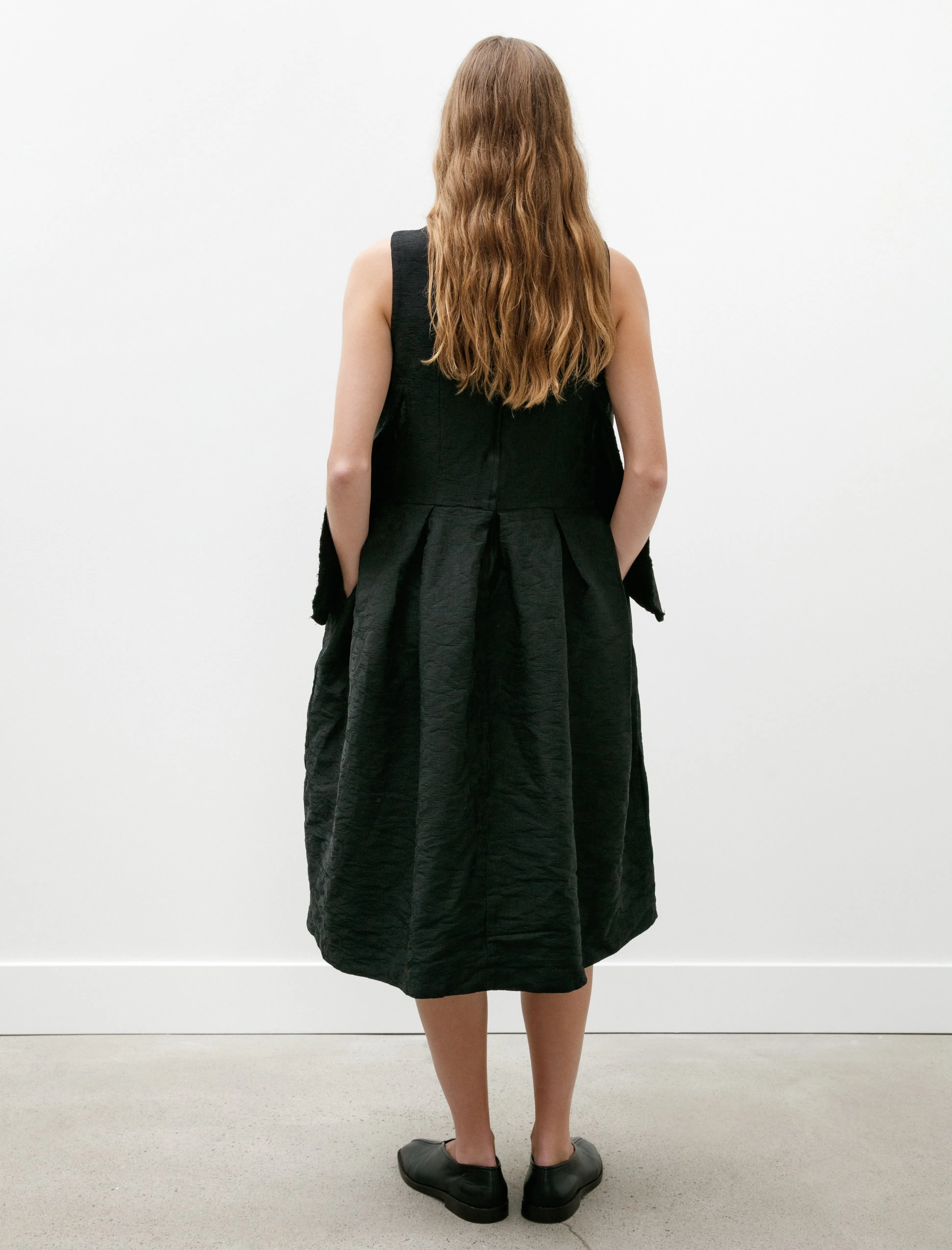 Scalloped Hem Sleeveless Dress Black sold by SHOP NEIGHBOR product image thumbnail 5