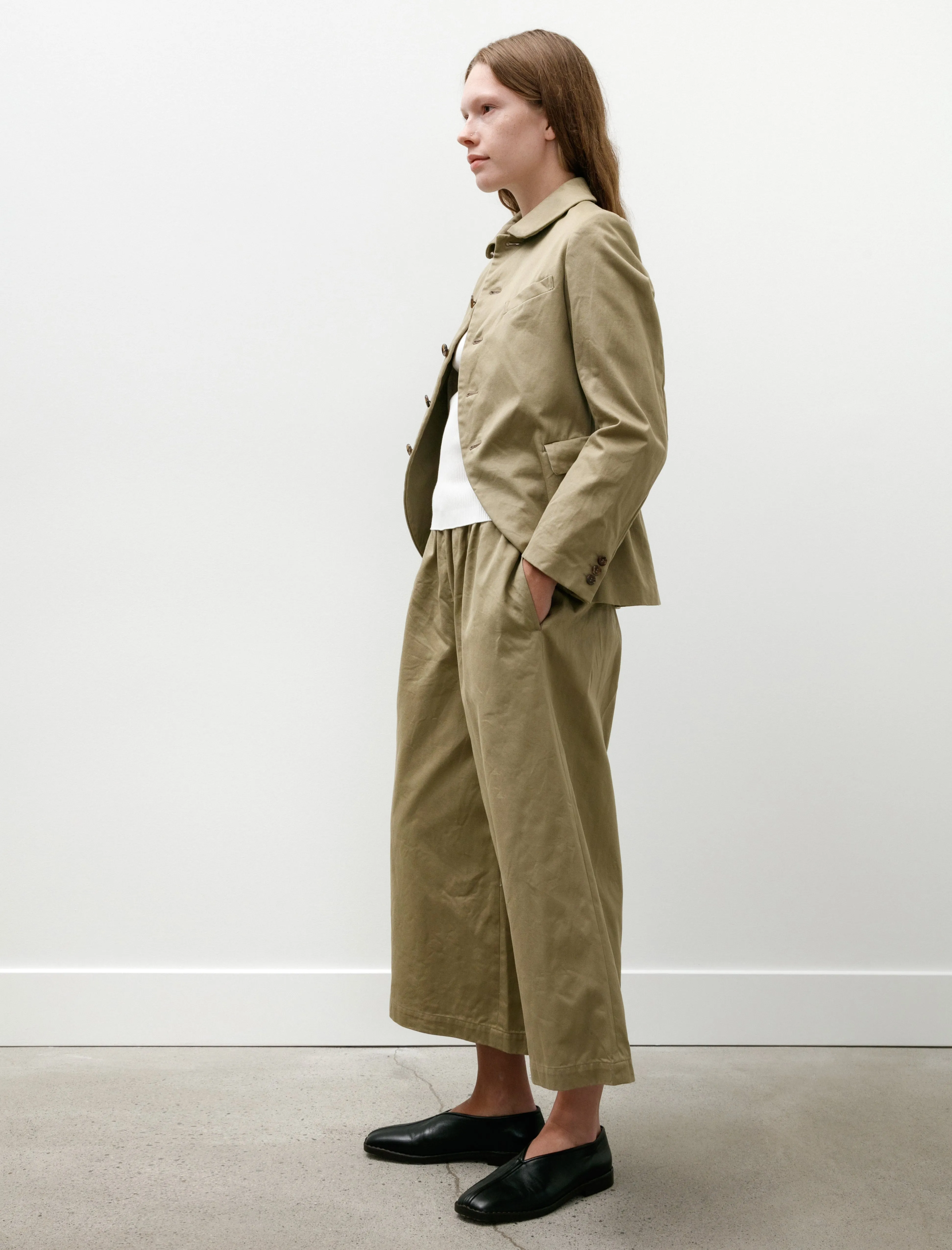 Curved Hem Jacket Khaki sold by SHOP NEIGHBOR product image thumbnail 3