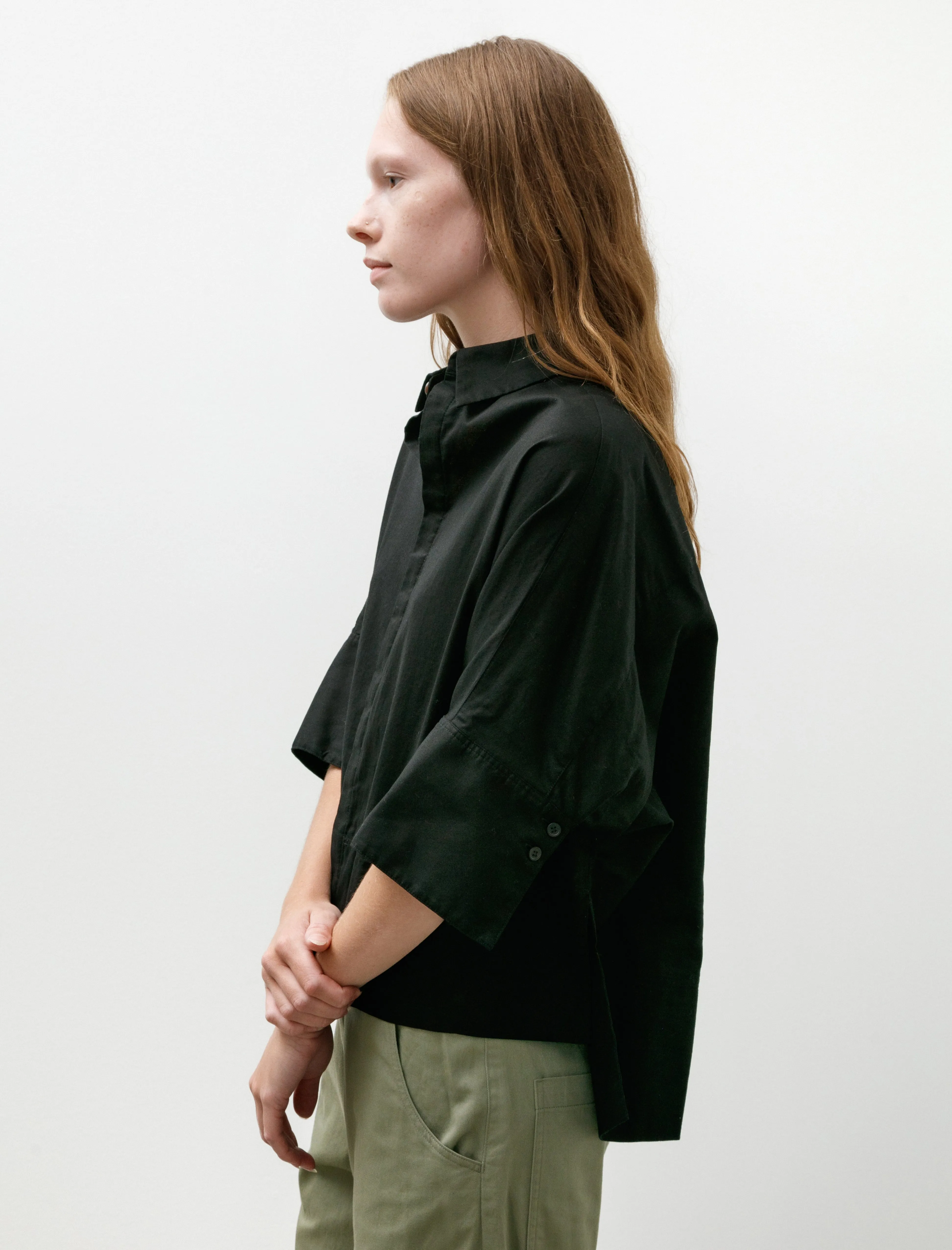 Wide Cuffs Shirt Black sold by SHOP NEIGHBOR product image thumbnail 3