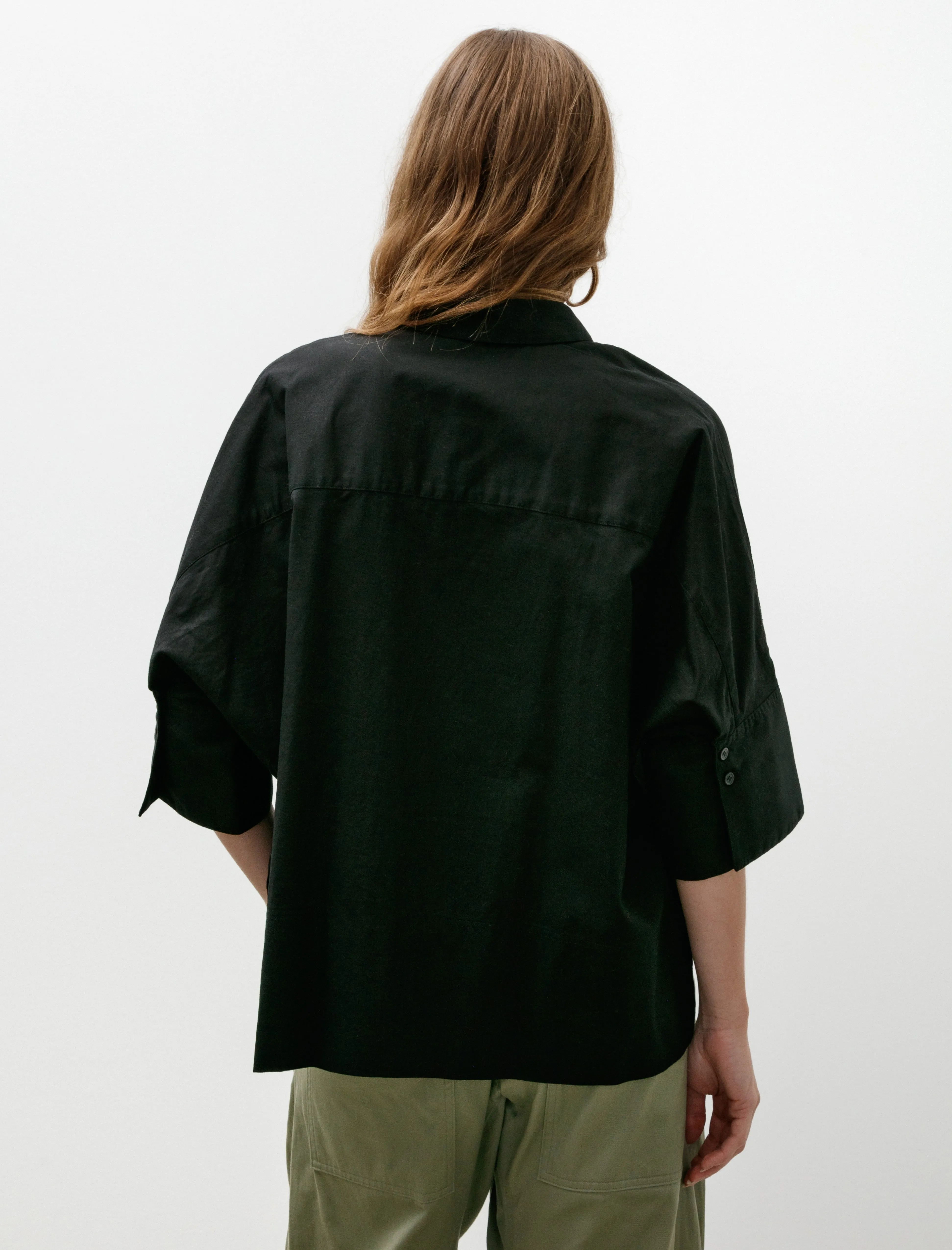 Wide Cuffs Shirt Black sold by SHOP NEIGHBOR product image thumbnail 4