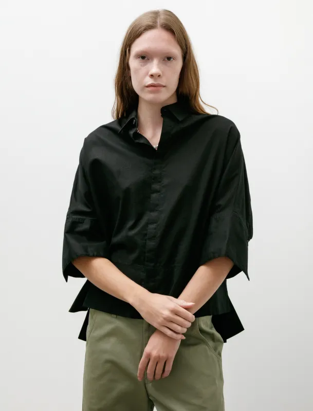 Wide Cuffs Shirt Black sold by SHOP NEIGHBOR