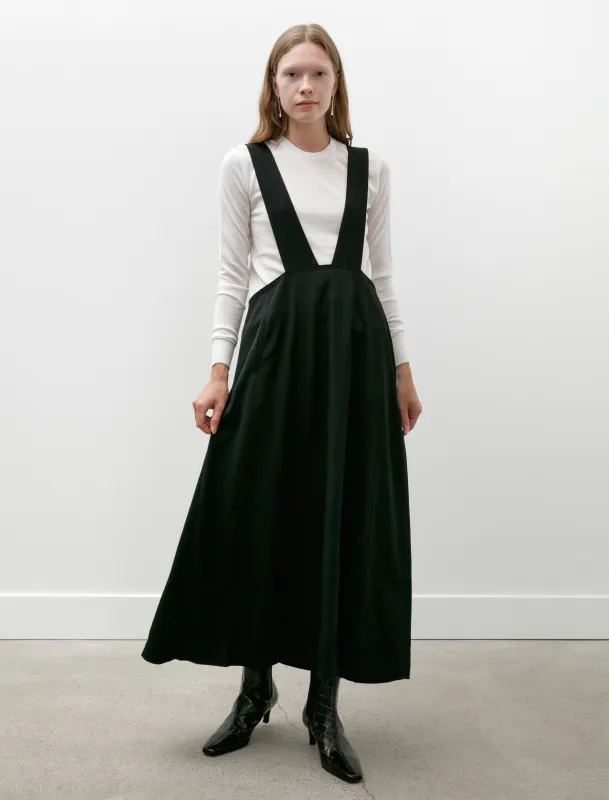 Long Flare Drape Skirt Black sold by SHOP NEIGHBOR