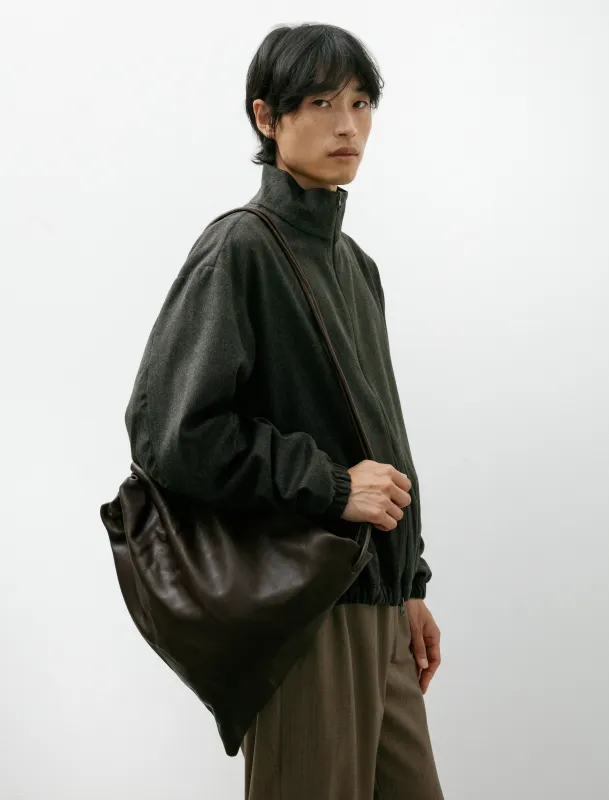 No. 131 Gathered Crossed Bag Brown sold by SHOP NEIGHBOR
