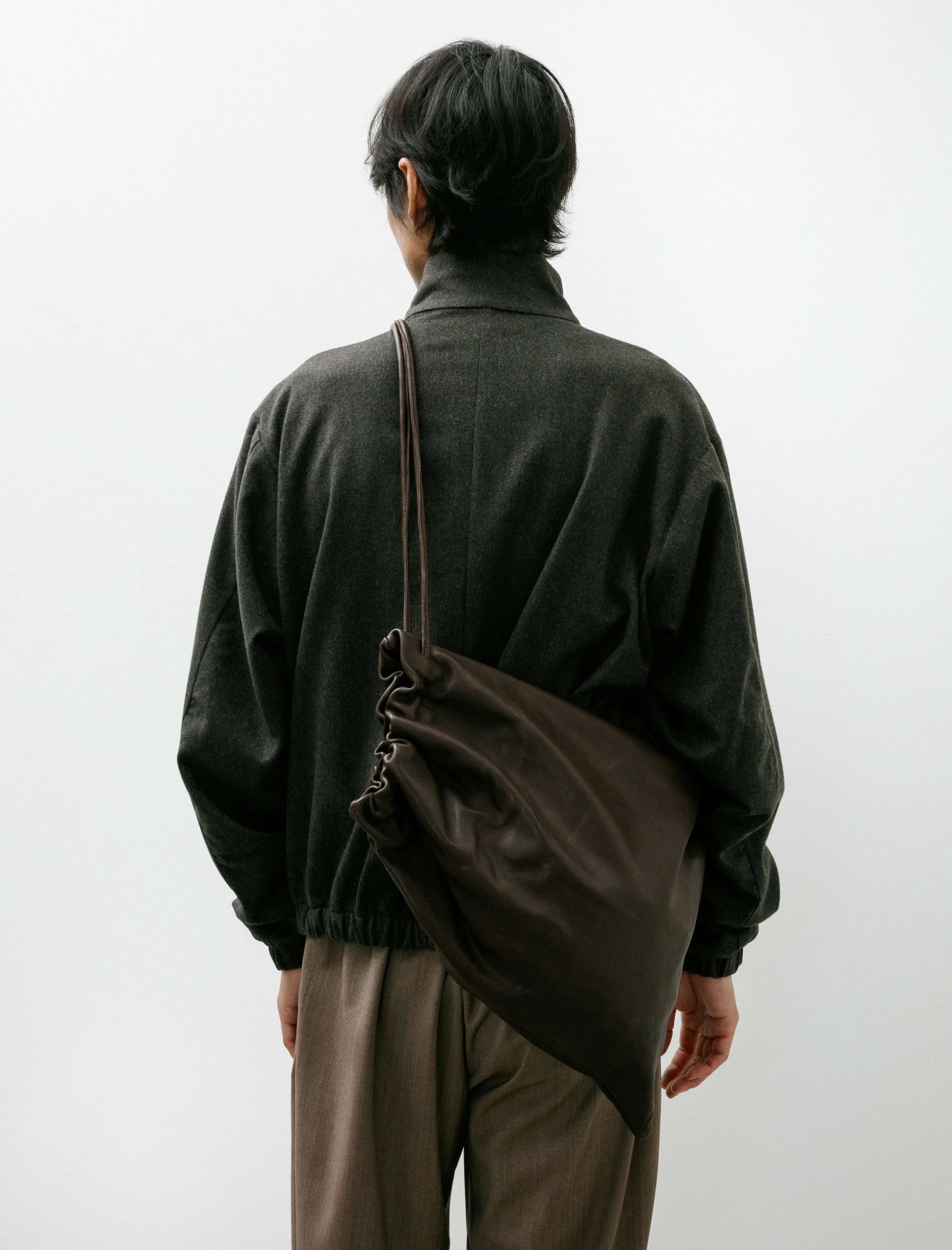 No. 131 Gathered Crossed Bag Brown sold by SHOP NEIGHBOR product image thumbnail 2