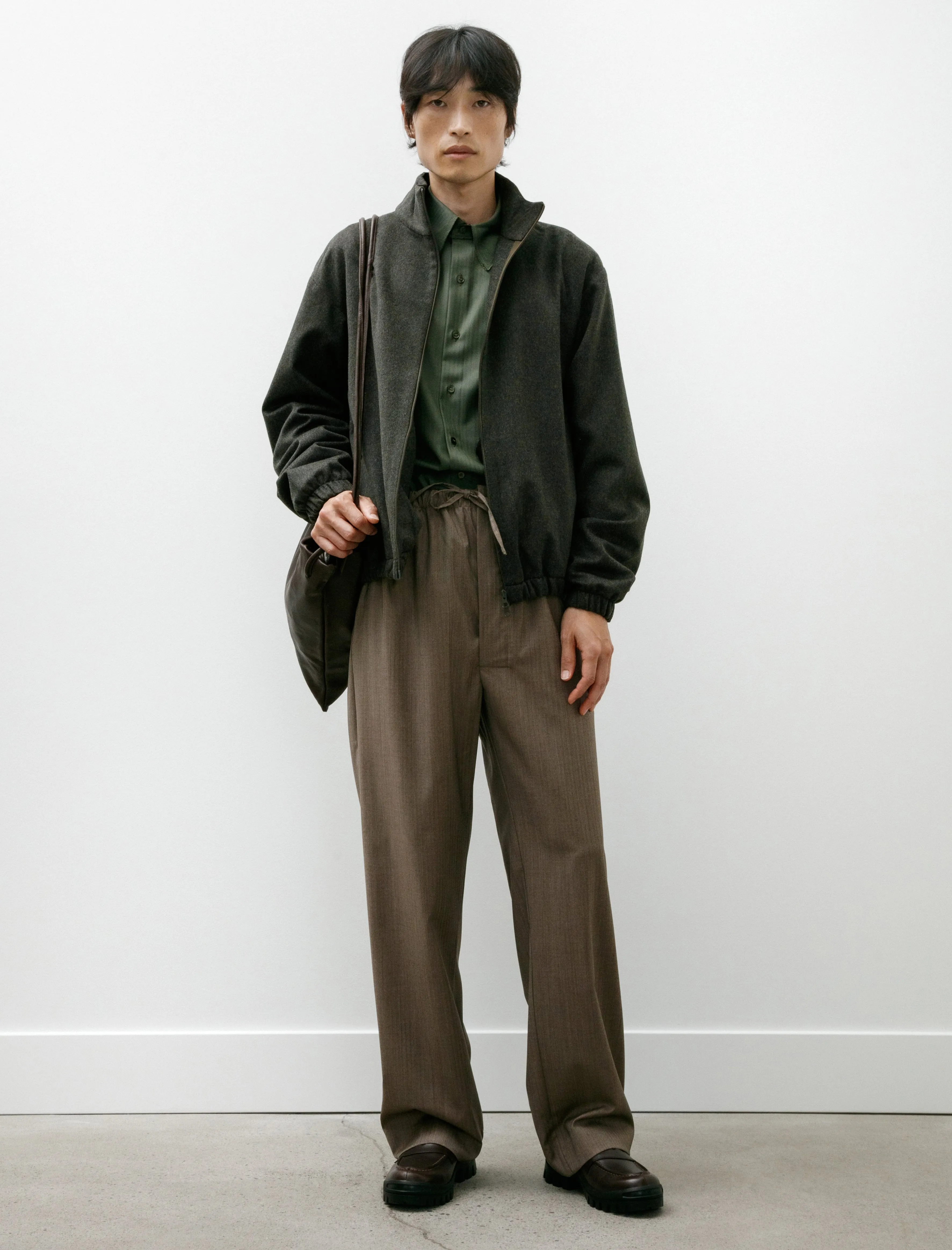 No. 131 Gathered Crossed Bag Brown sold by SHOP NEIGHBOR product image thumbnail 4