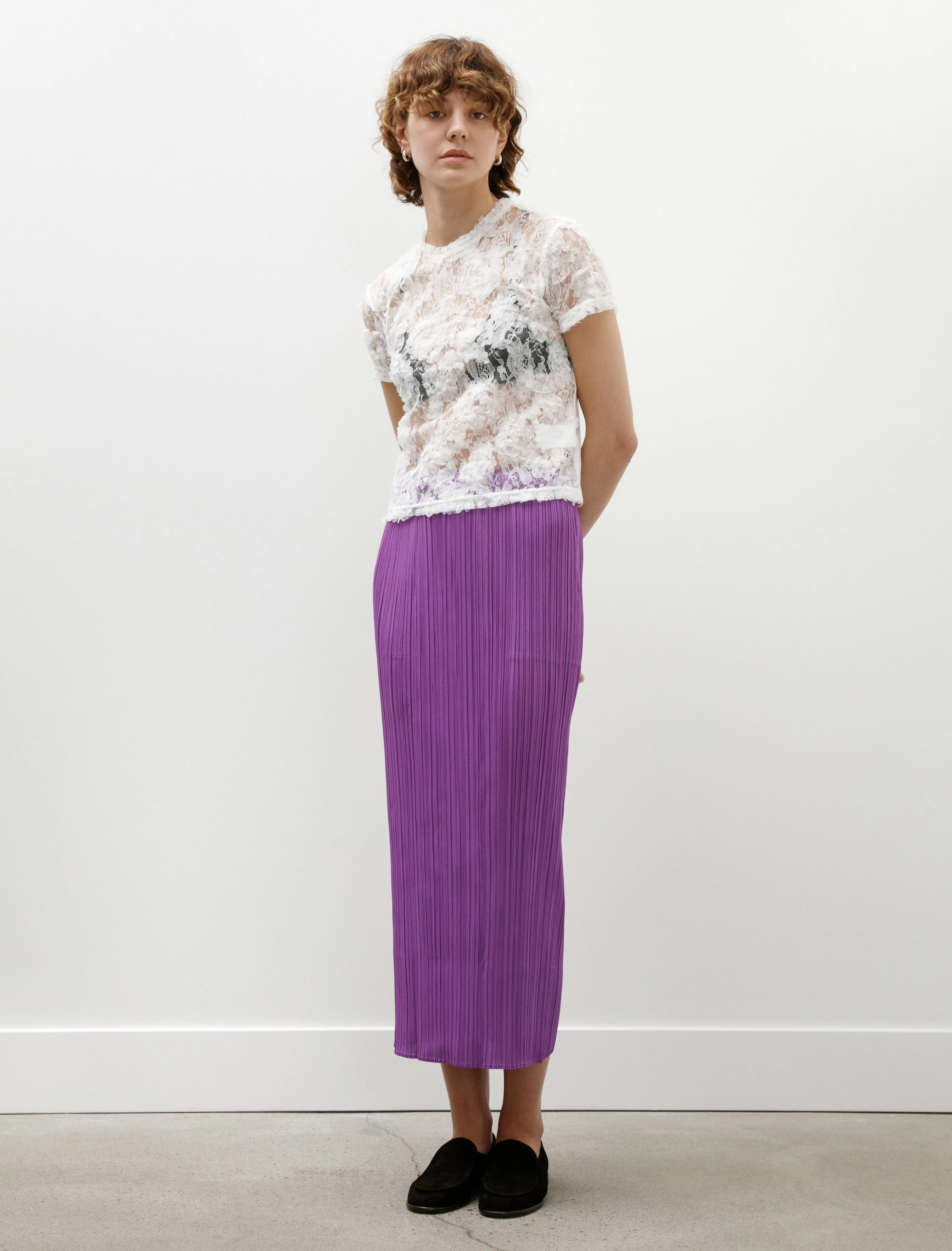 Monthly Colours Straight Skirt Purple sold by SHOP NEIGHBOR