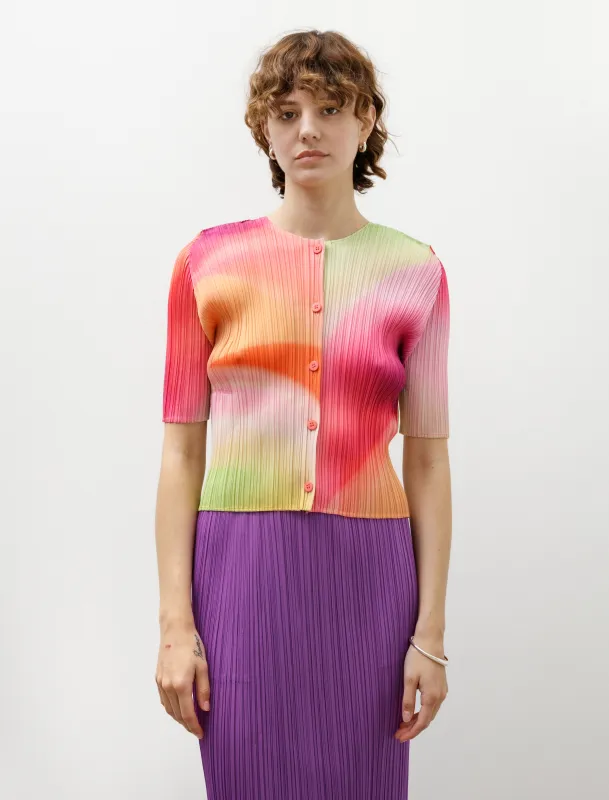 Groove Short Sleeve Top Bright Pink made by SHOP NEIGHBOR