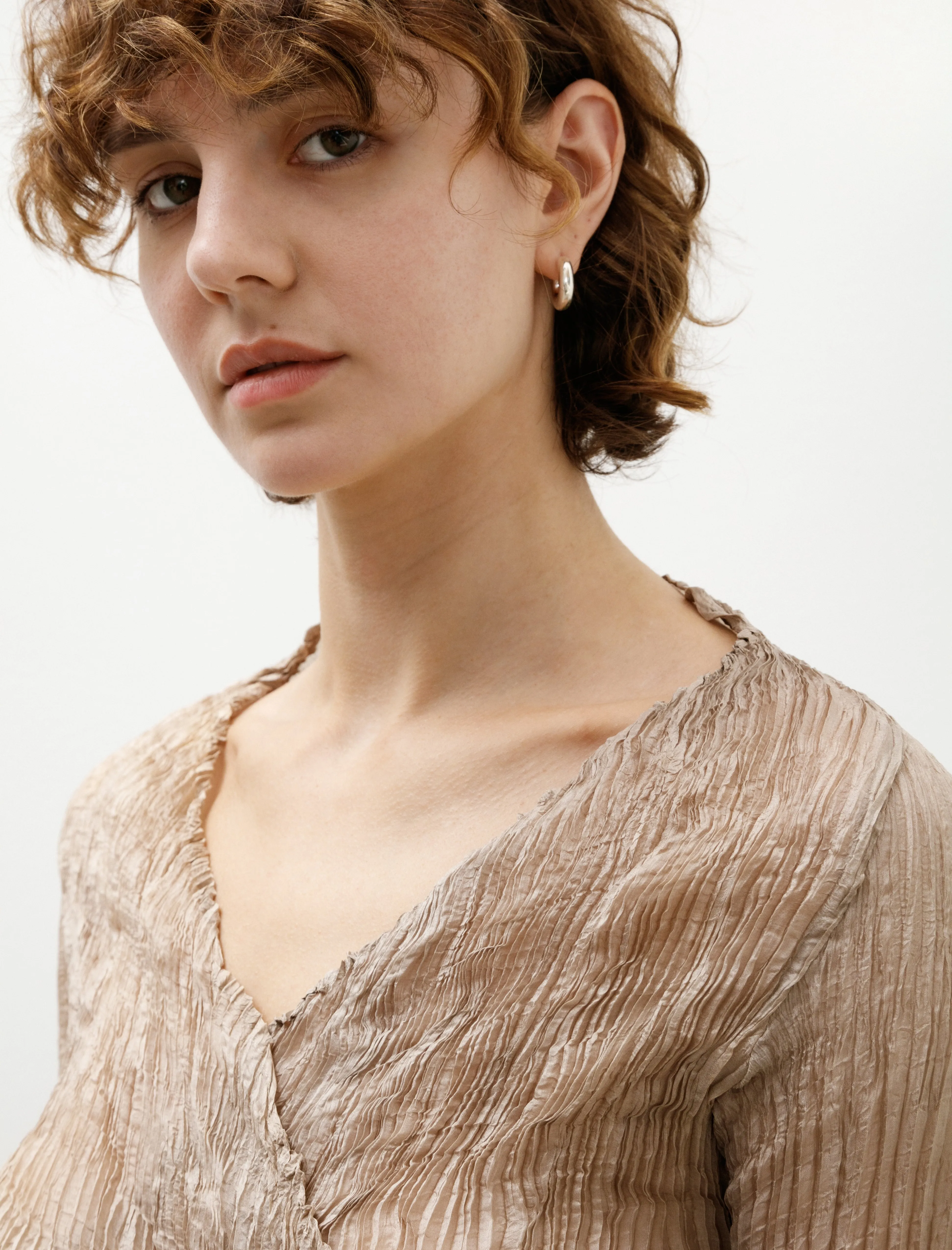 Sleeve Wrap Top Stone sold by SHOP NEIGHBOR product image thumbnail 2