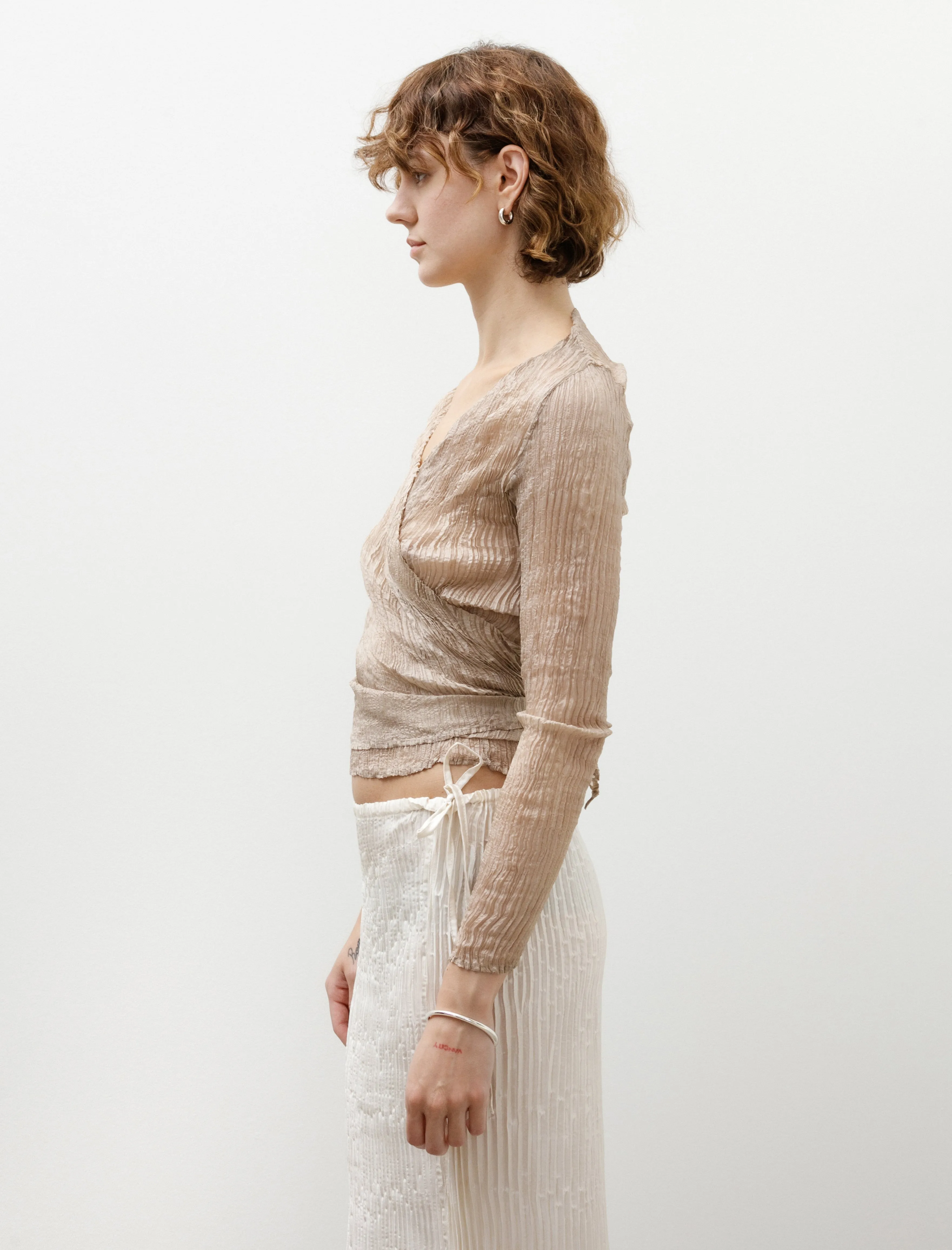 Sleeve Wrap Top Stone sold by SHOP NEIGHBOR product image thumbnail 3