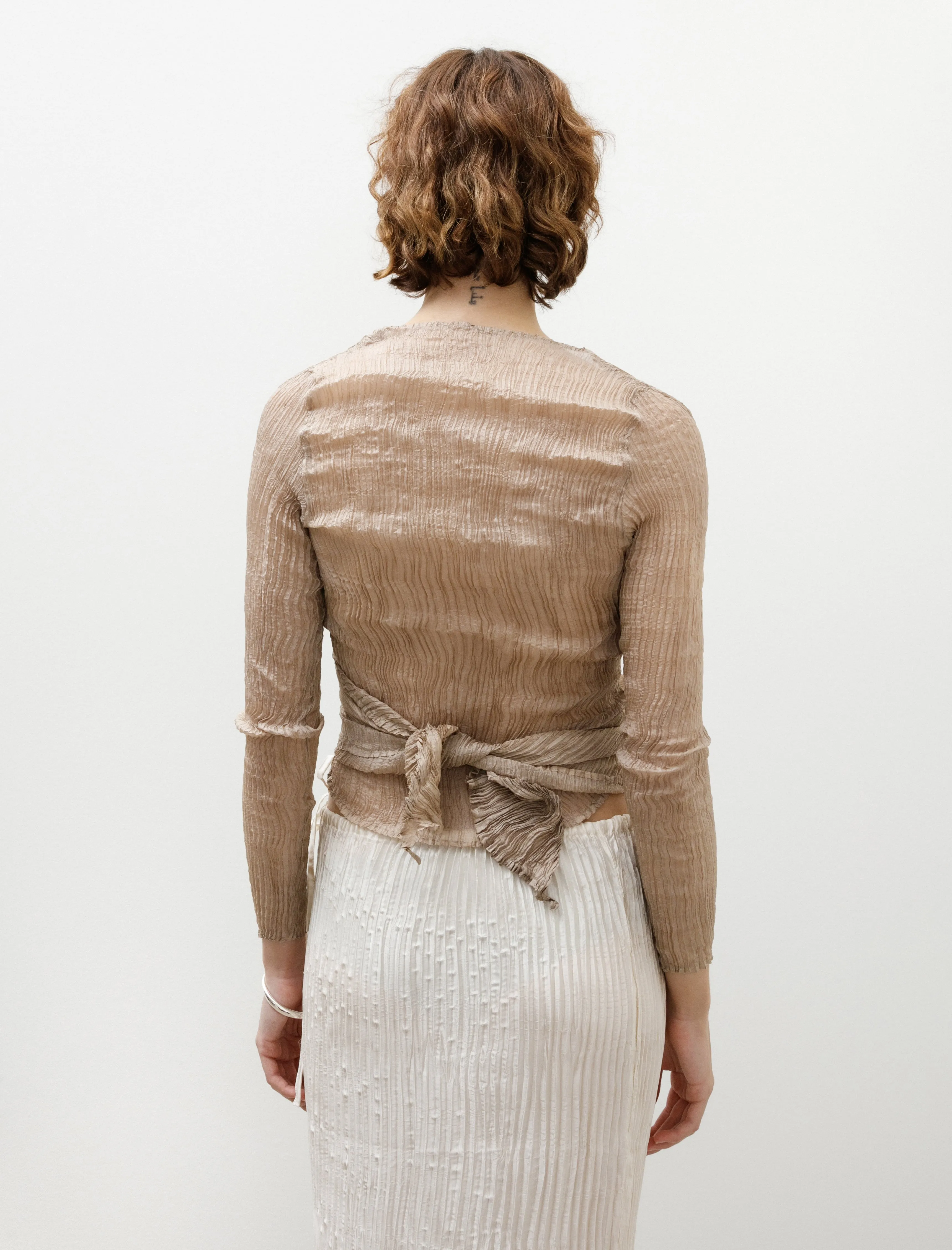 Sleeve Wrap Top Stone sold by SHOP NEIGHBOR product image thumbnail 4