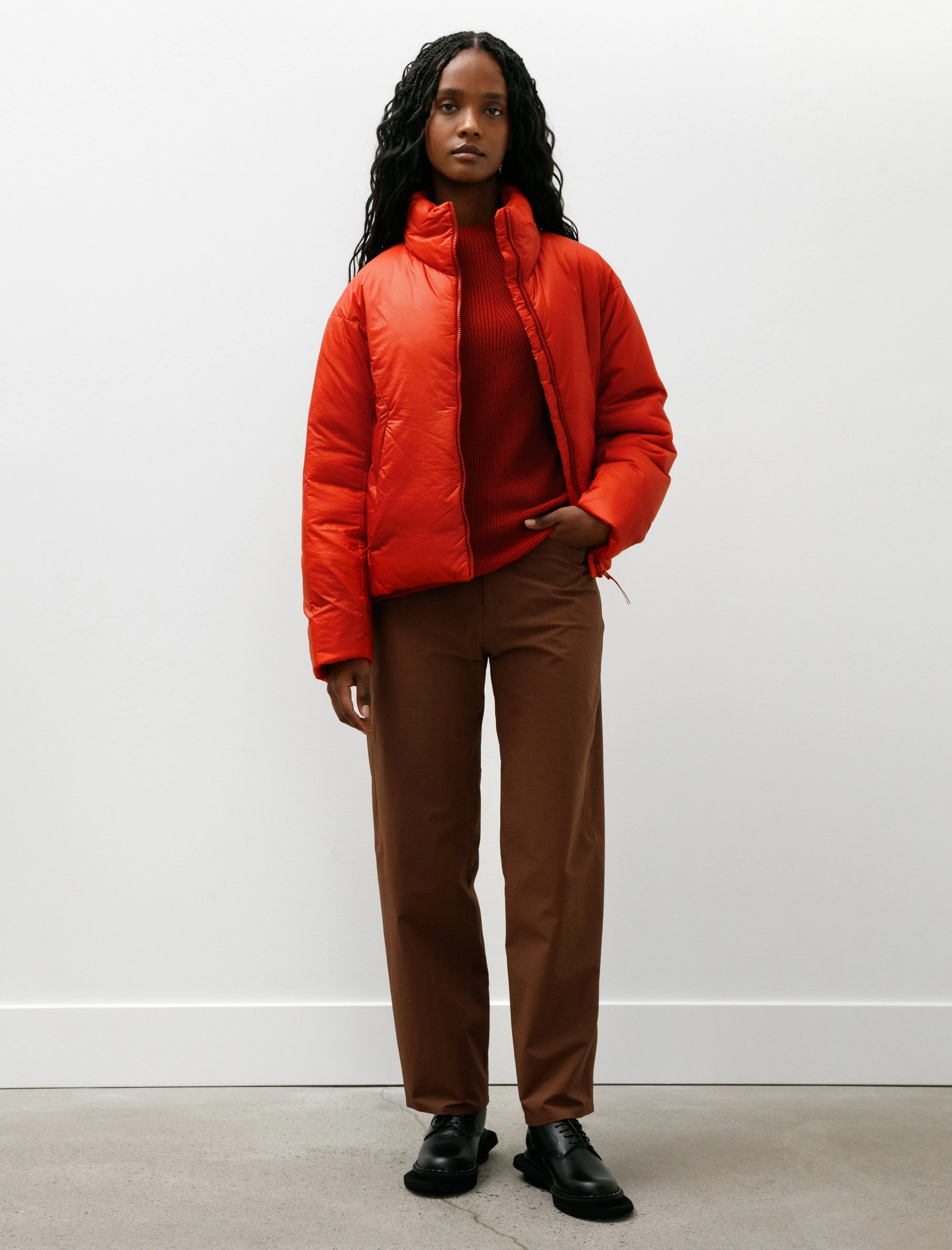 Conduit Down Jacket Carmine sold by SHOP NEIGHBOR