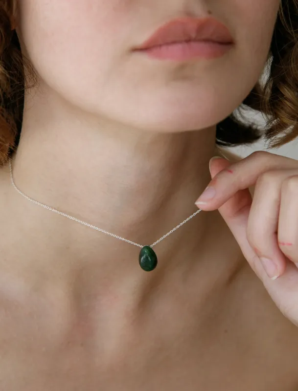 Tiny Egg Pendant Jade sold by SHOP NEIGHBOR