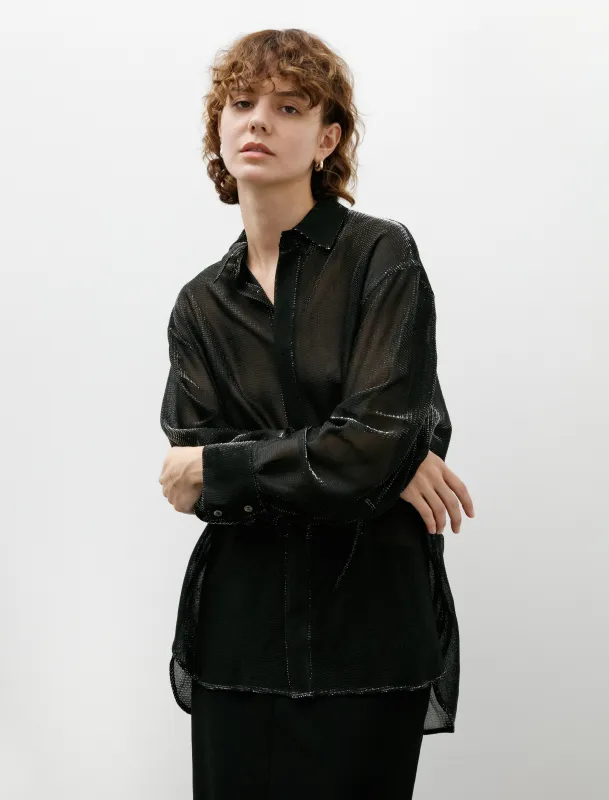 Metallic Jersey Shirt Black sold by SHOP NEIGHBOR