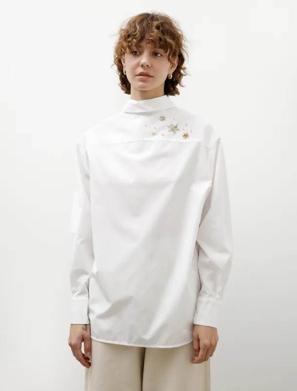 Reversible Embroidered Shirt White sold by SHOP NEIGHBOR