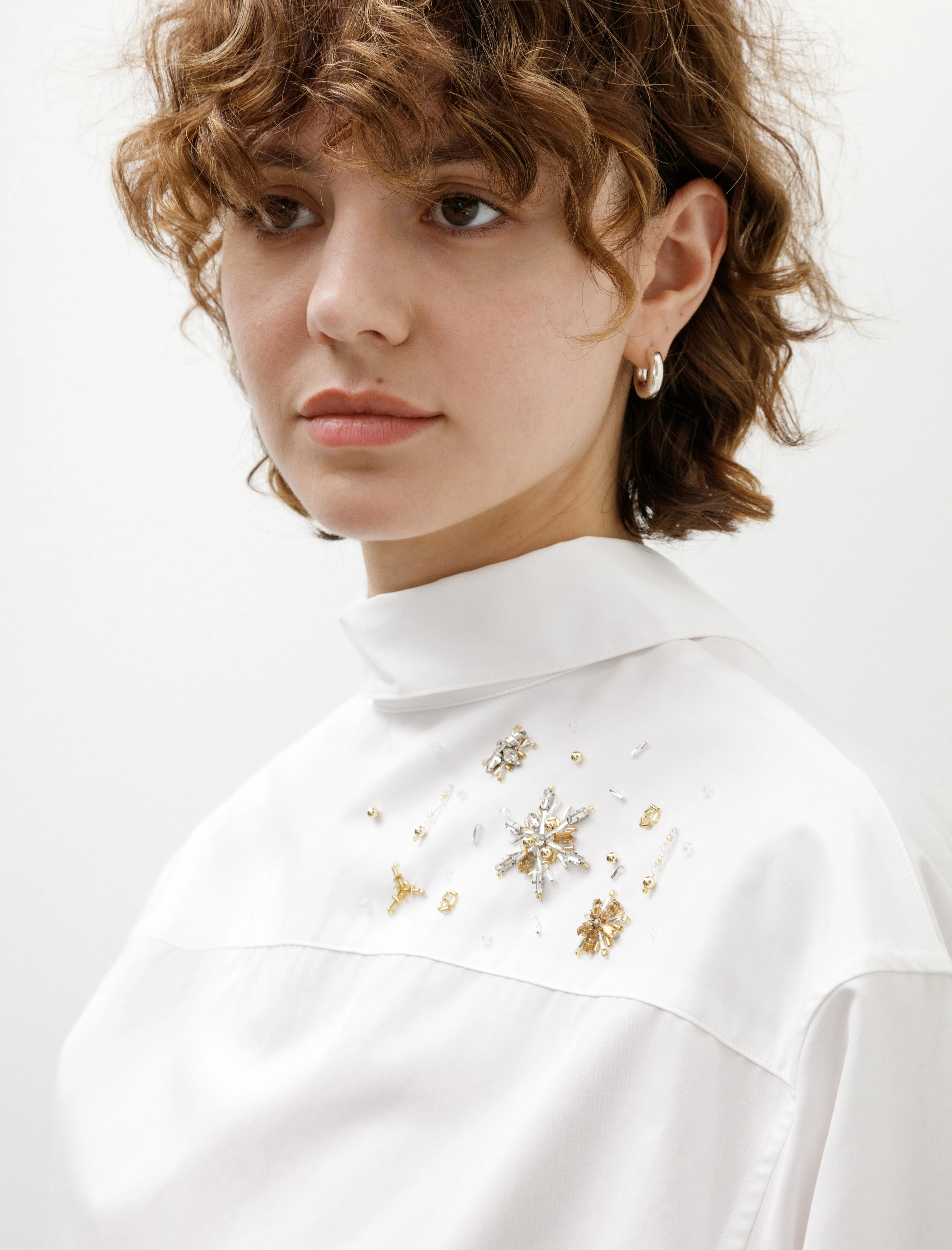 Reversible Embroidered Shirt White sold by SHOP NEIGHBOR product image thumbnail 2