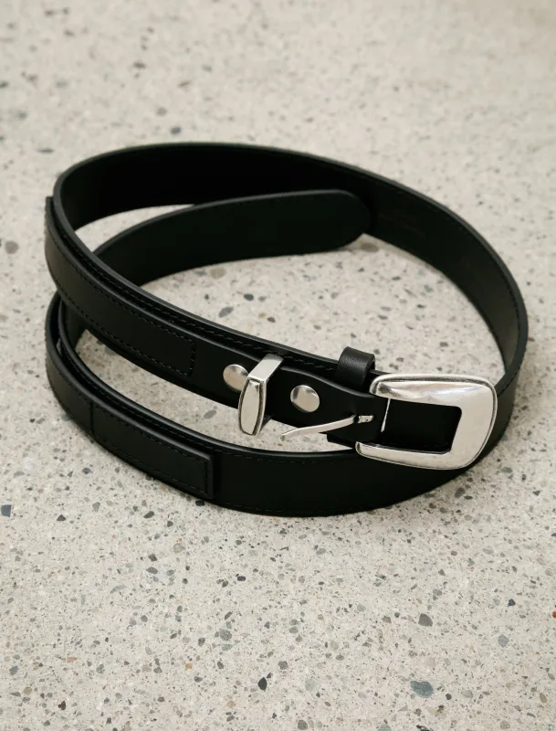 Minimal Western Belt Black sold by SHOP NEIGHBOR