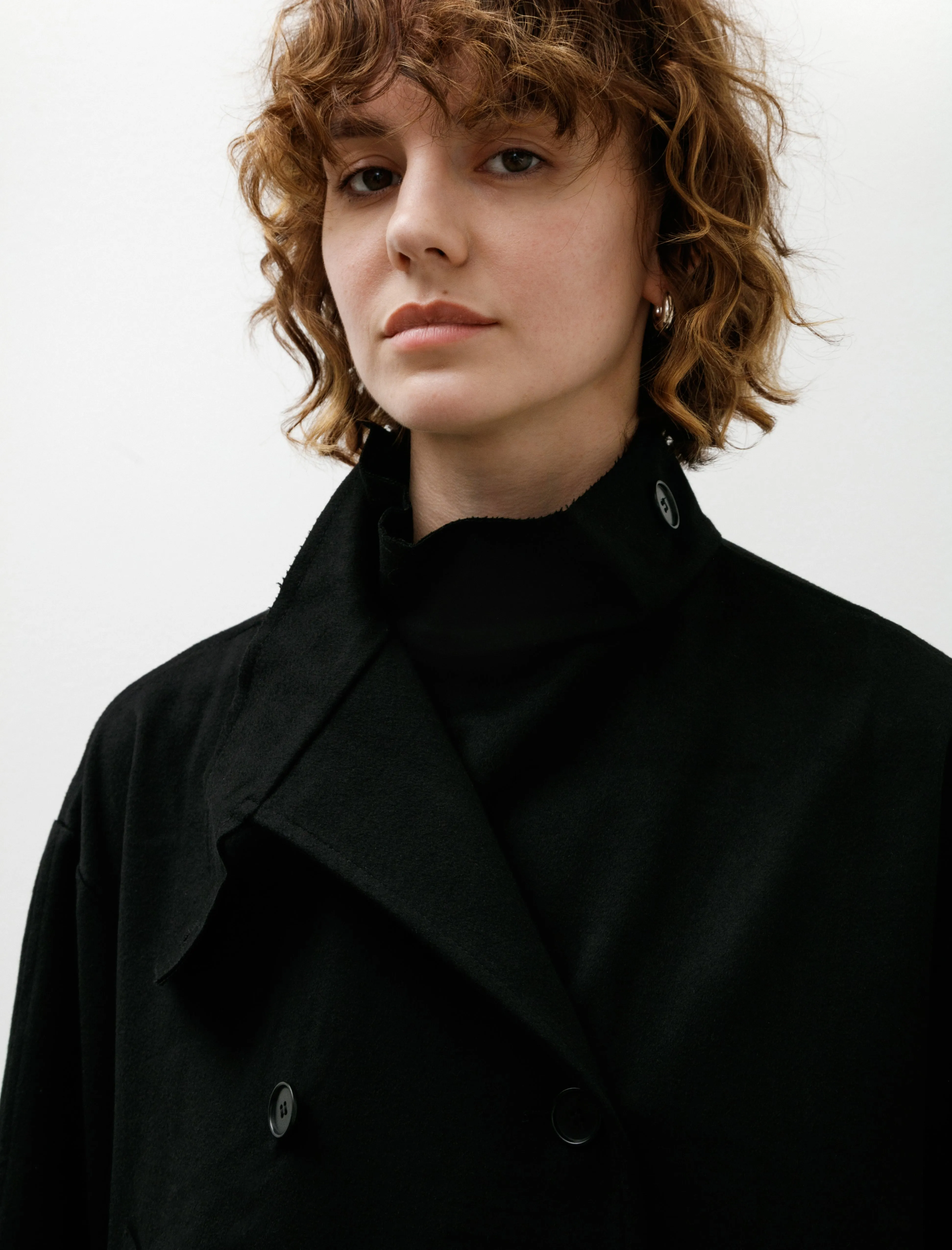 No. 286 Heavy Wool Cropped Oversized Jacket Black sold by SHOP NEIGHBOR product image thumbnail 2