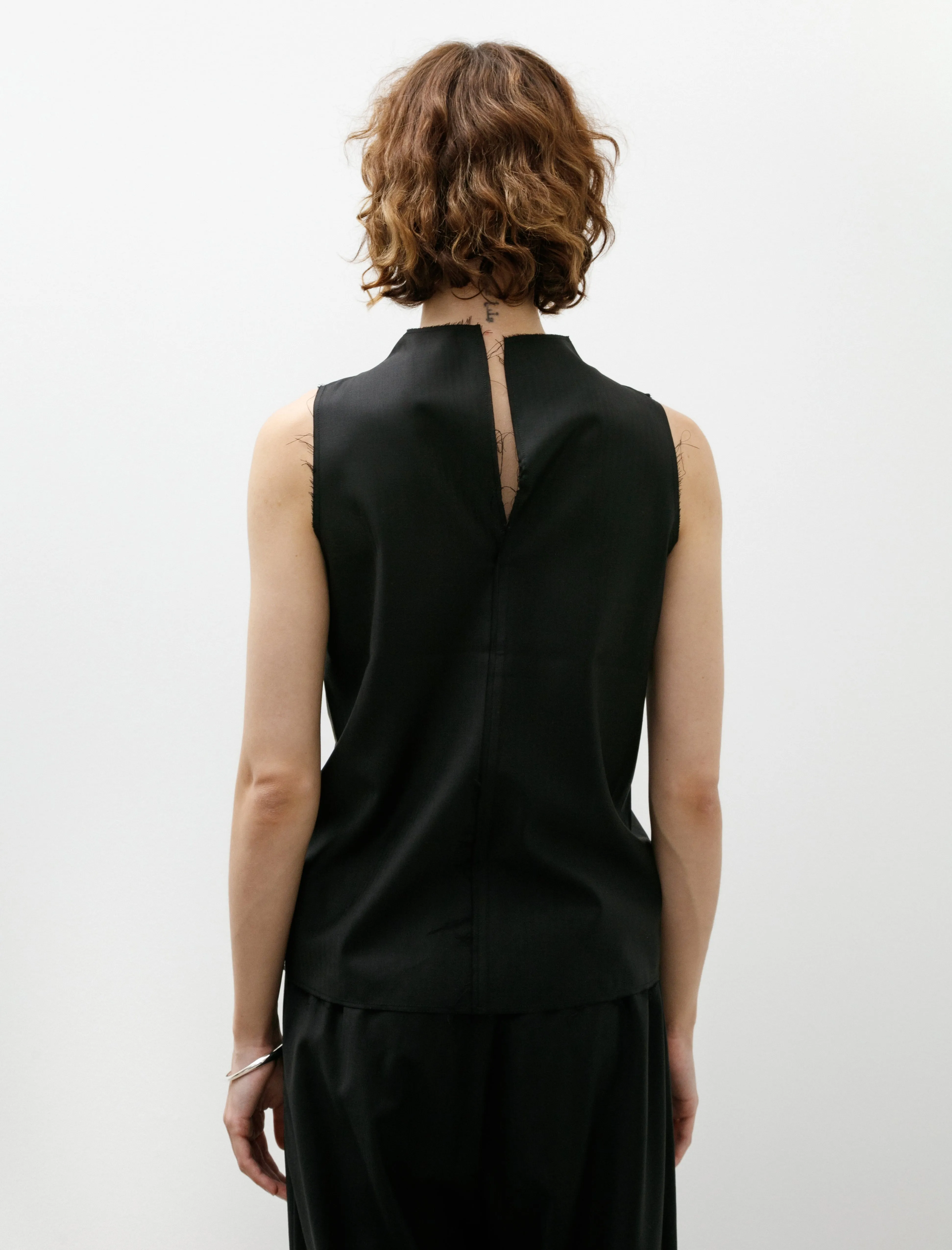 No. 322 Fine Wool Center Seams Top Black Herringbone sold by SHOP NEIGHBOR product image thumbnail 5
