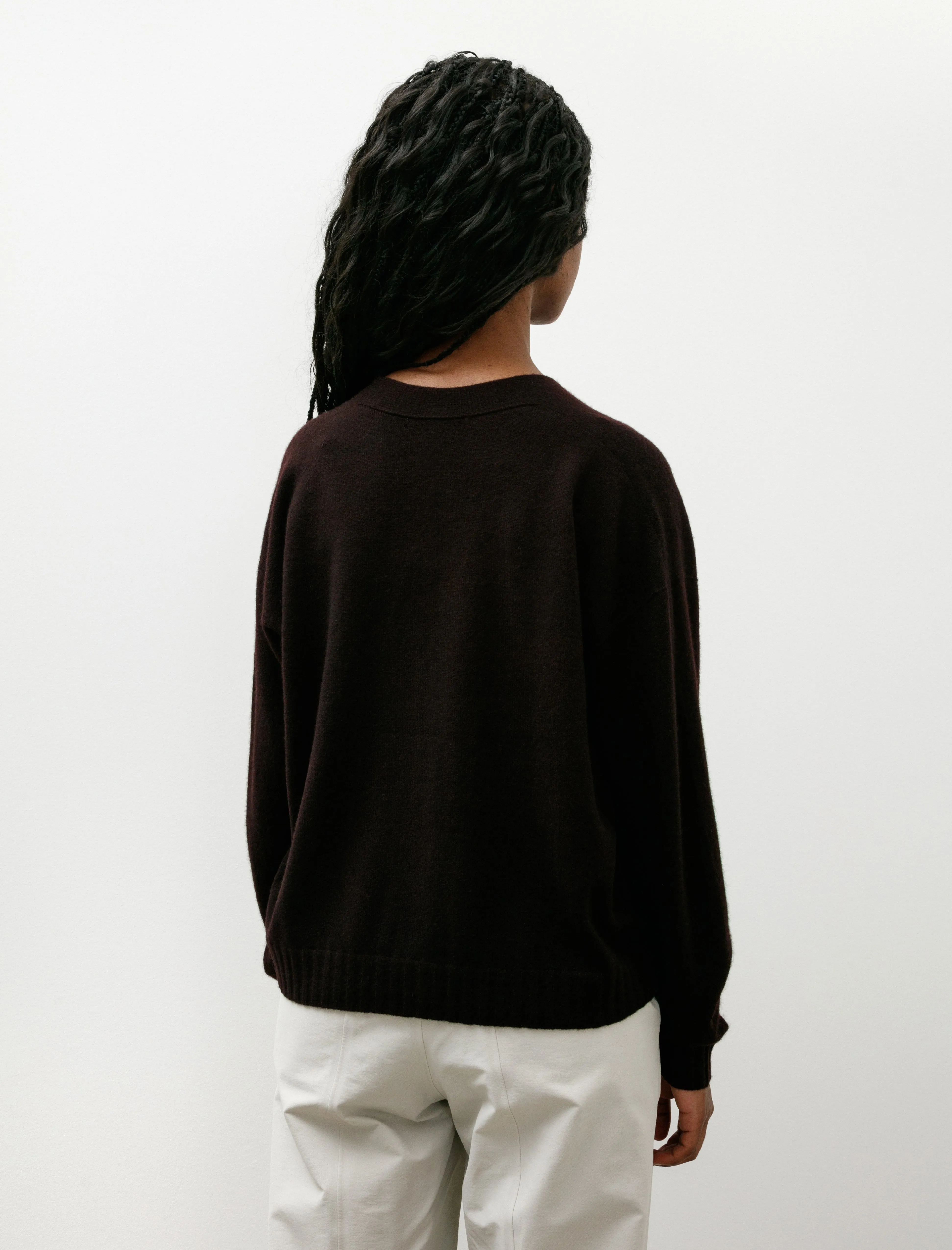 Cashmere Seamless Short Cardigan Black Red sold by SHOP NEIGHBOR product image thumbnail 4