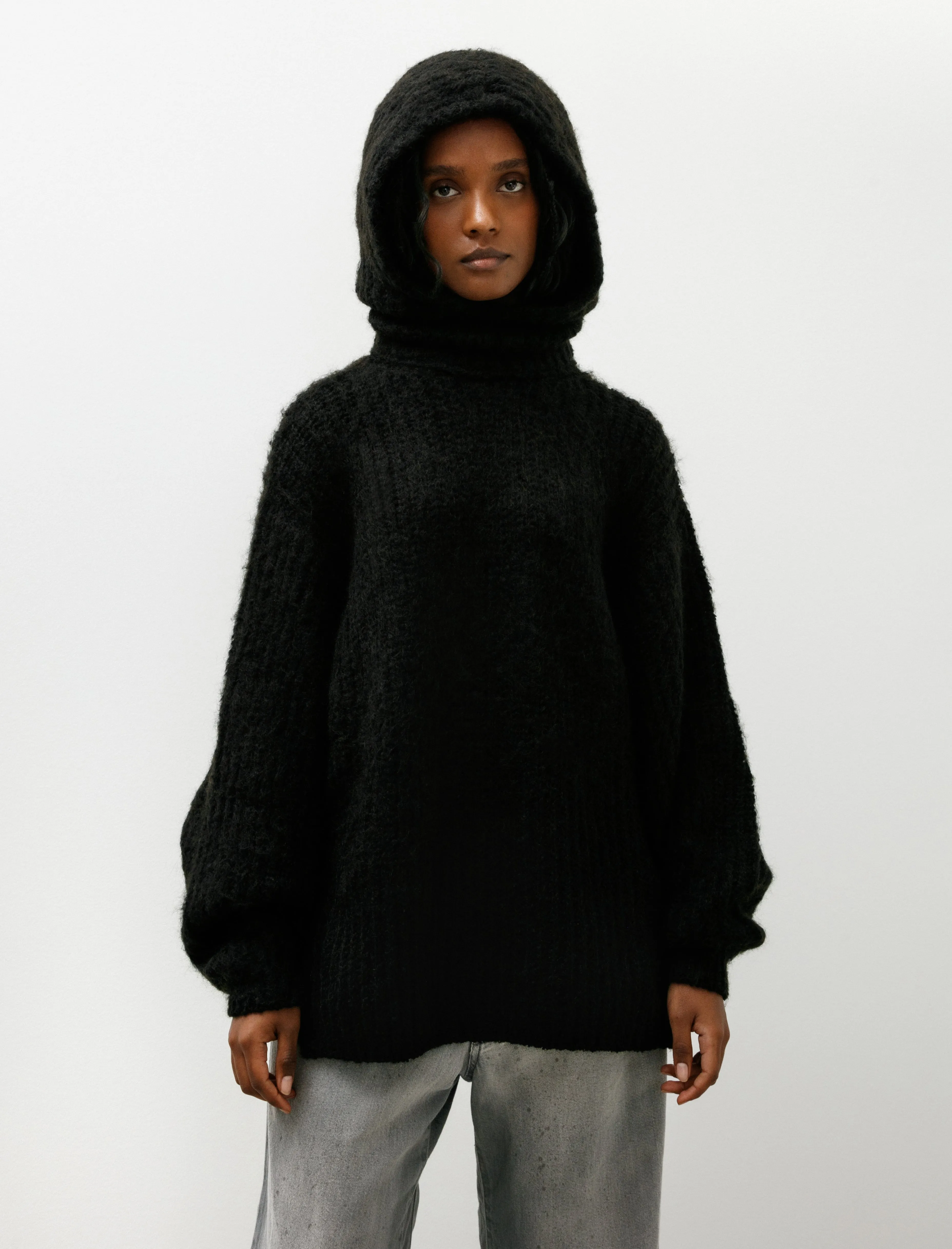 Raised Hoodie Black sold by SHOP NEIGHBOR product image thumbnail 4