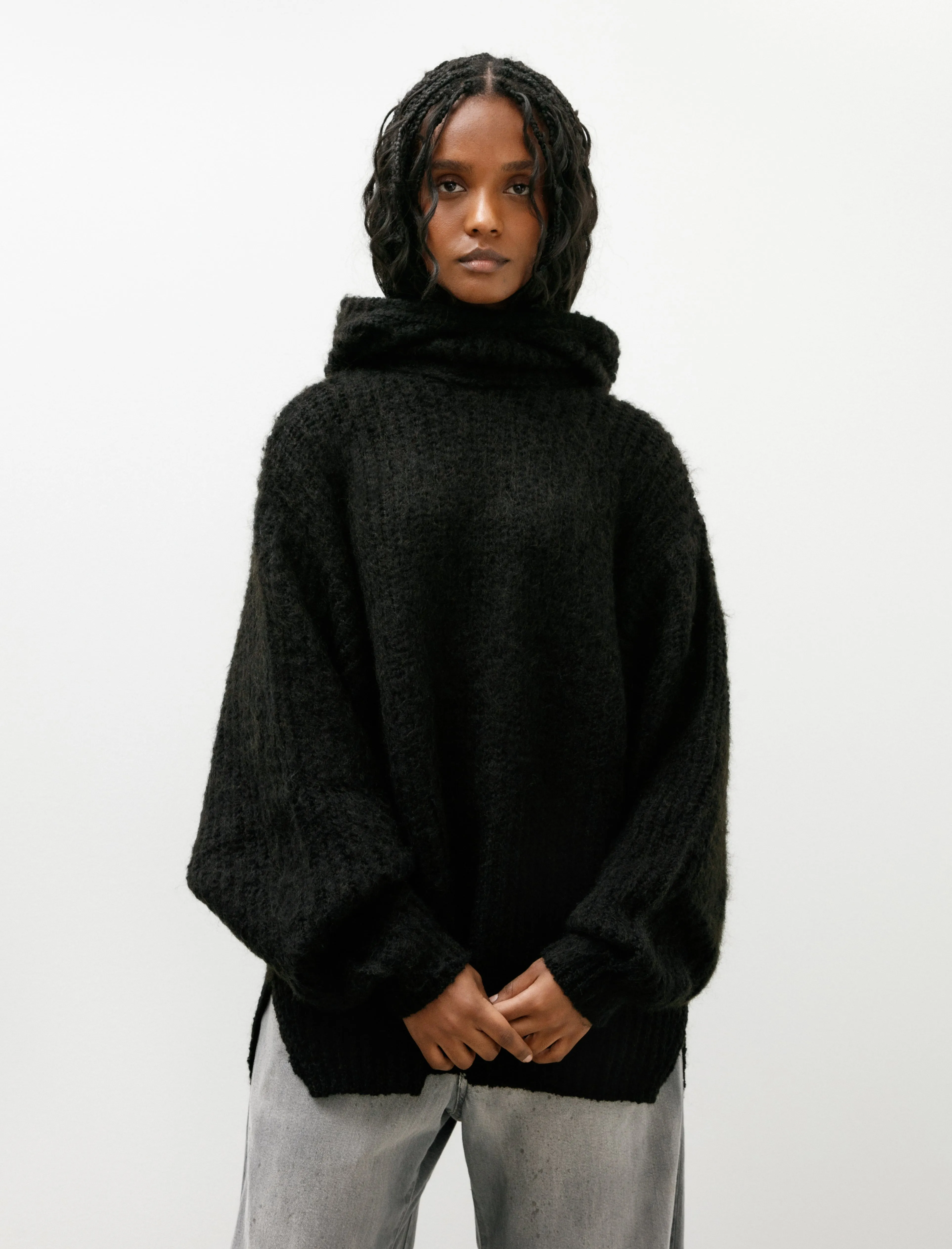 Raised Hoodie Black sold by SHOP NEIGHBOR